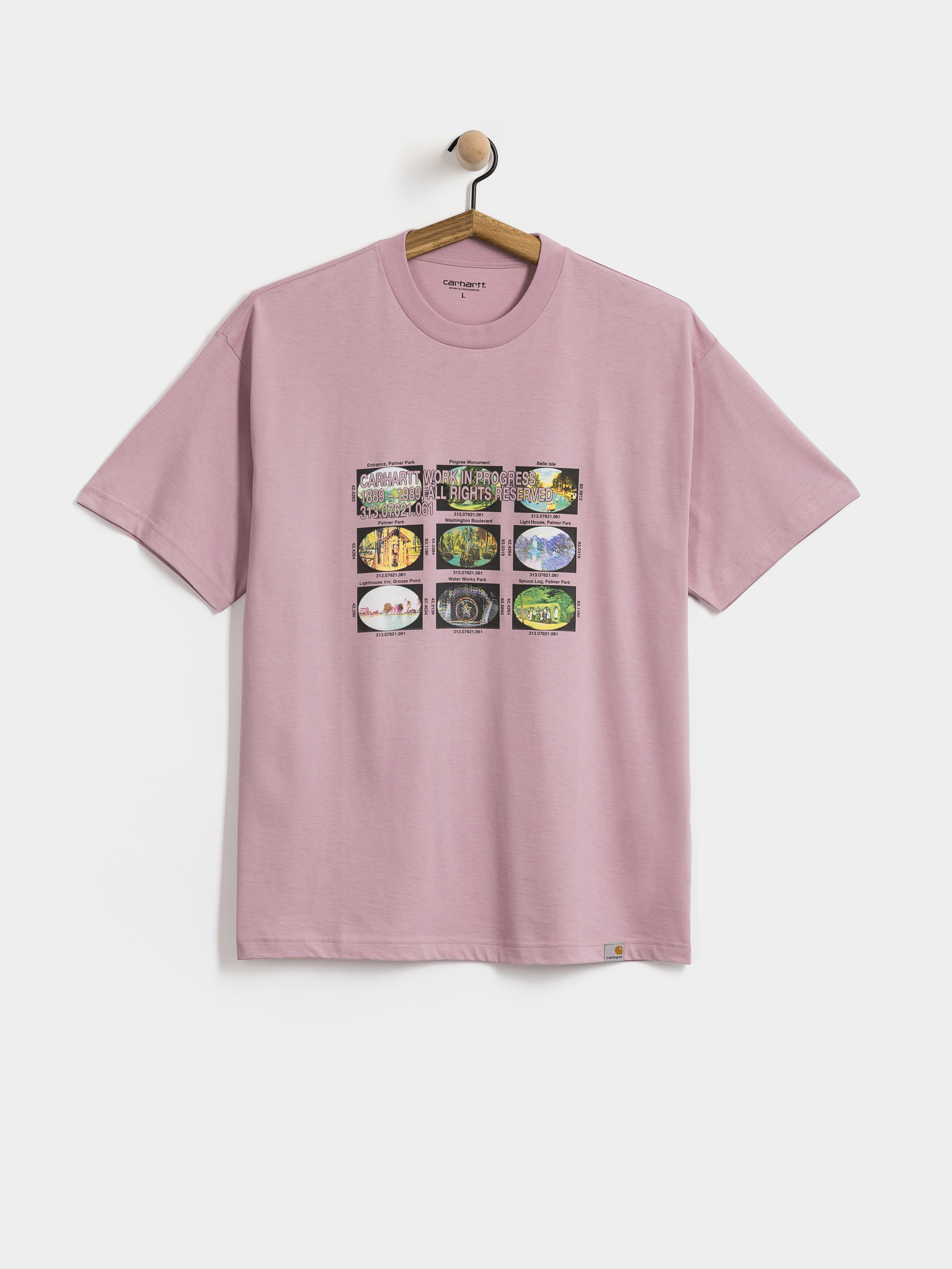 Póló Carhartt WIP Coordinates (hortensia)