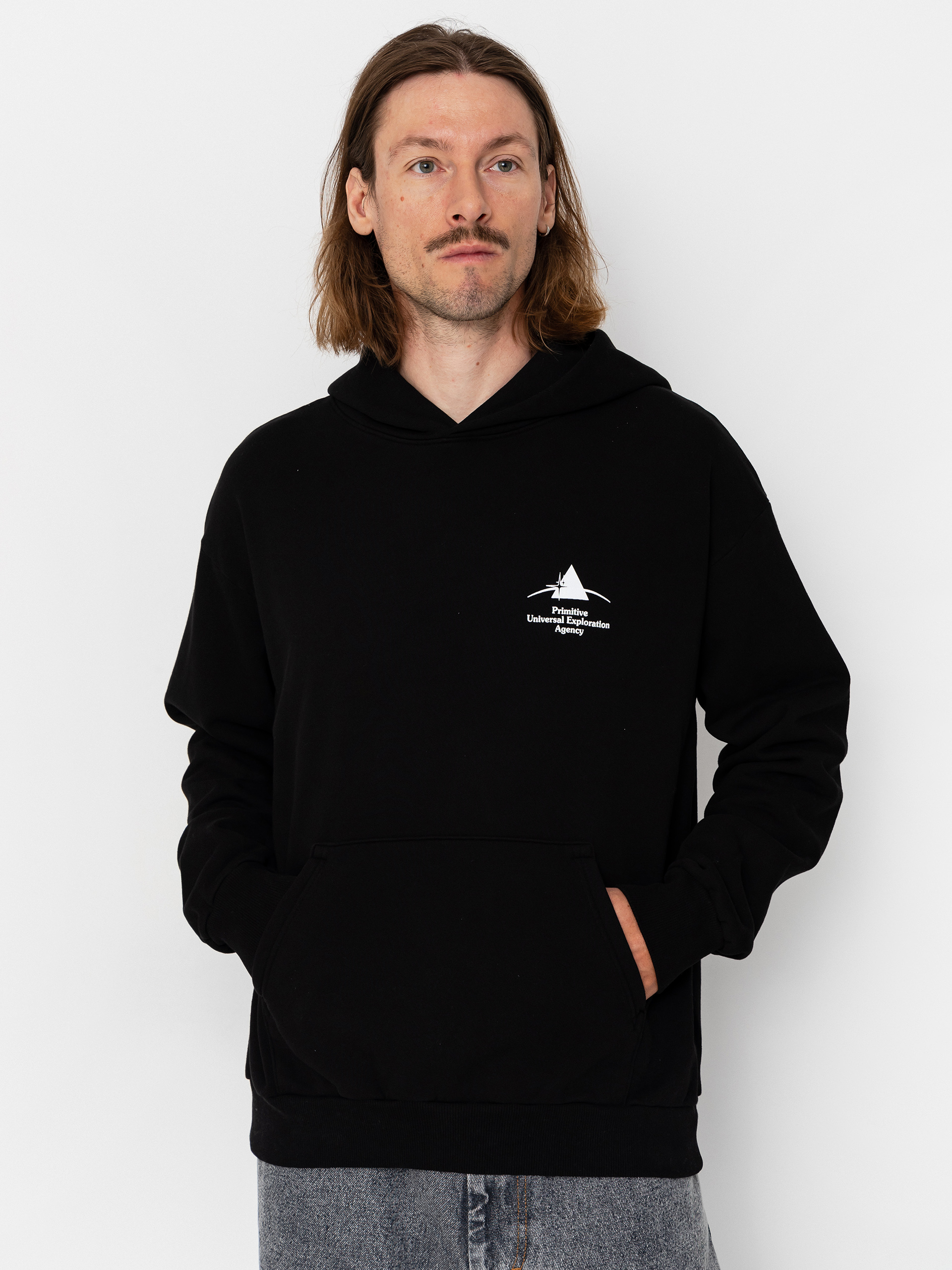 Kapucnis pulóver Primitive Agency HD (black)