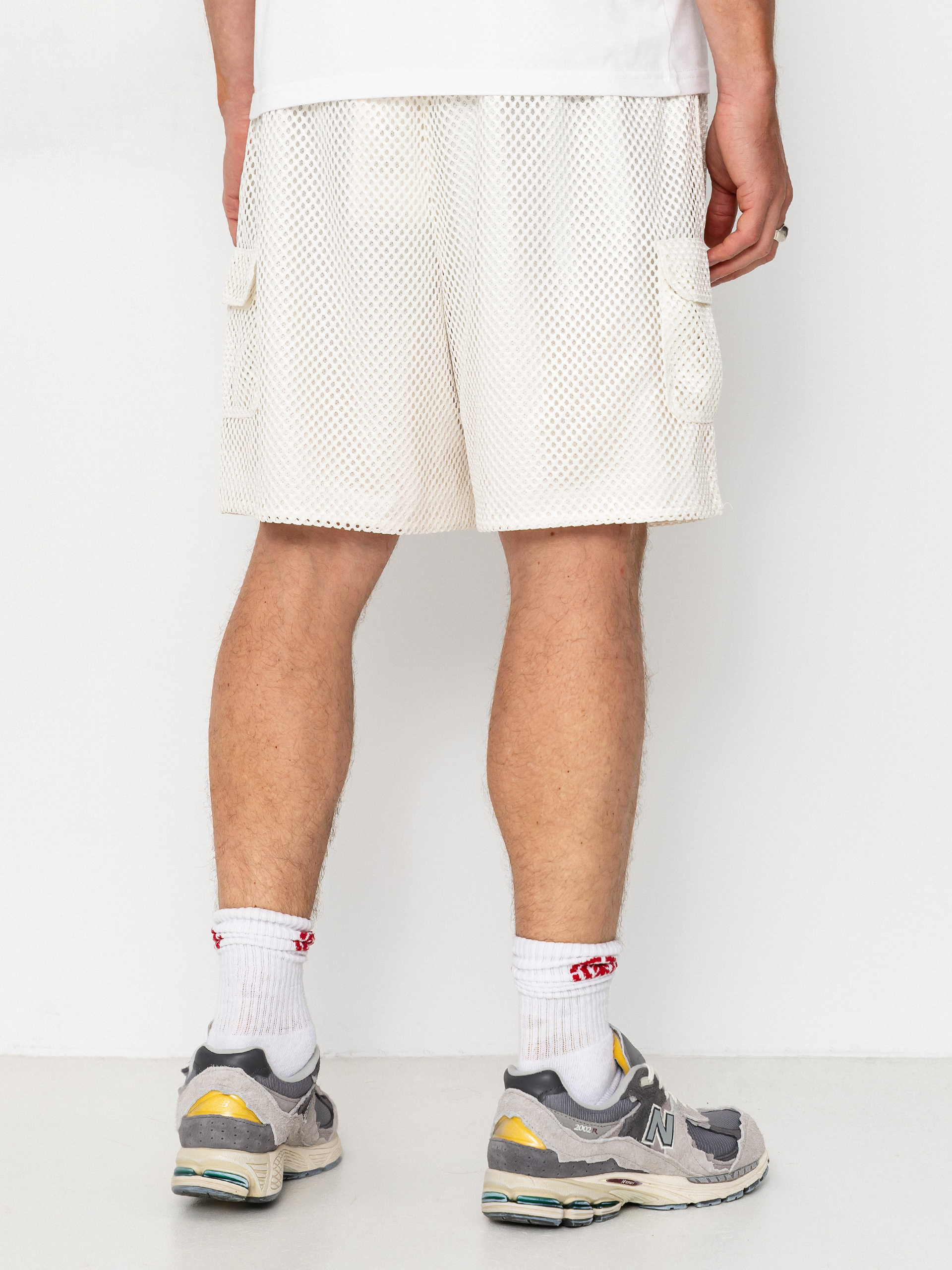 The North Face Tnf Red Box Mesh Utility Rövidnadrág (white dune)