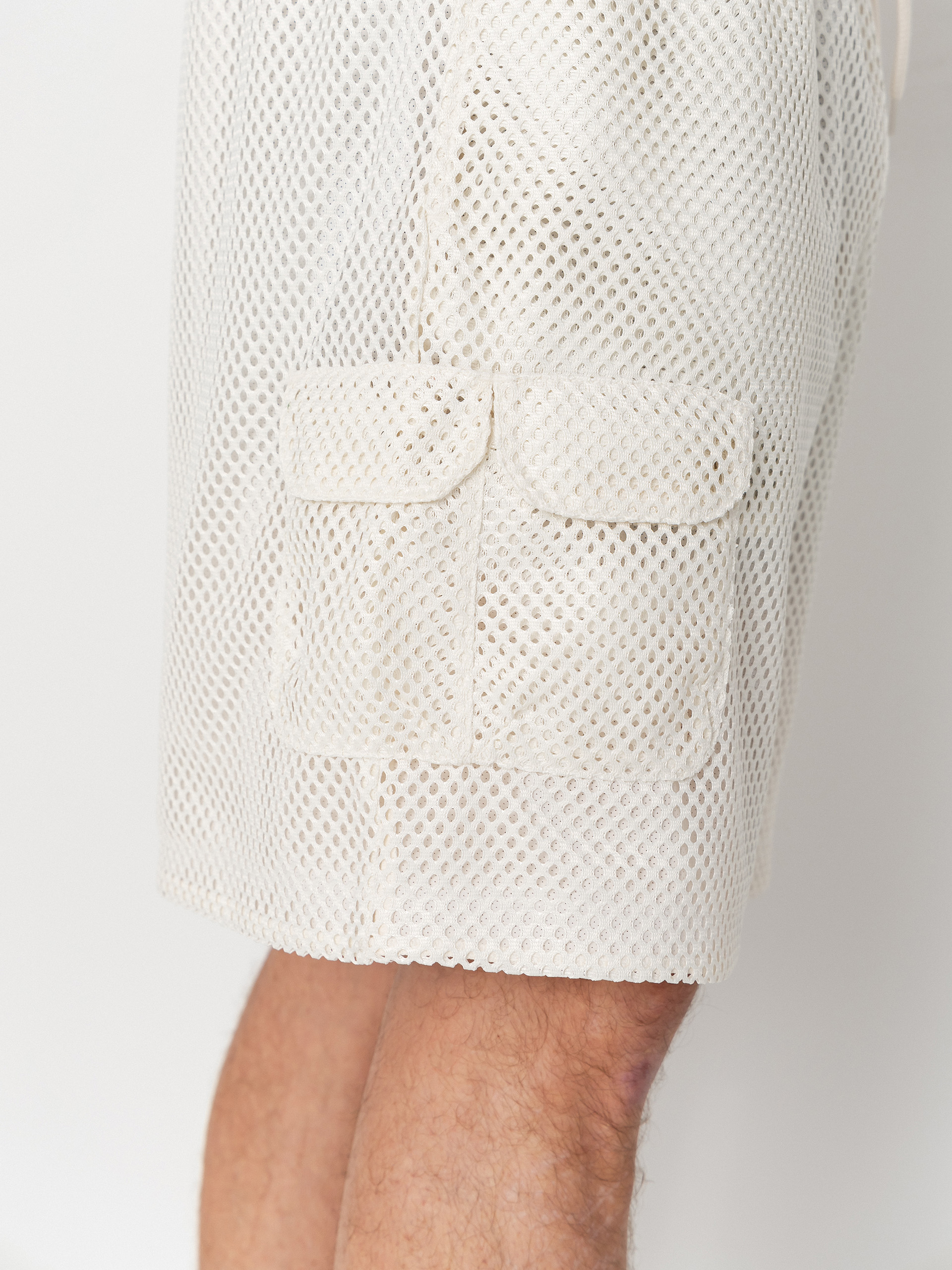 The North Face Tnf Red Box Mesh Utility Rövidnadrág (white dune)