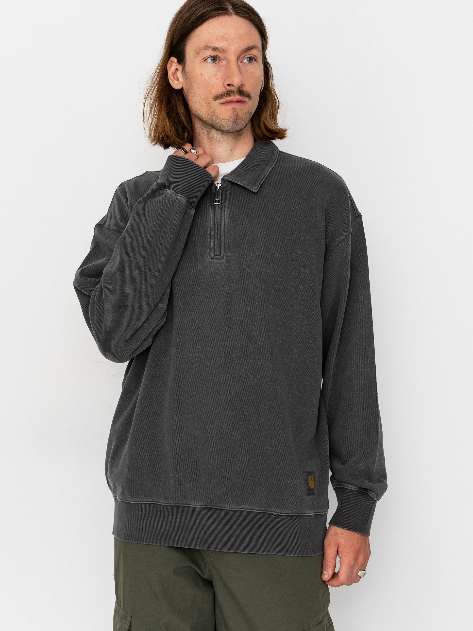 Pulu00f3ver Carhartt WIP Harper Polo (black)