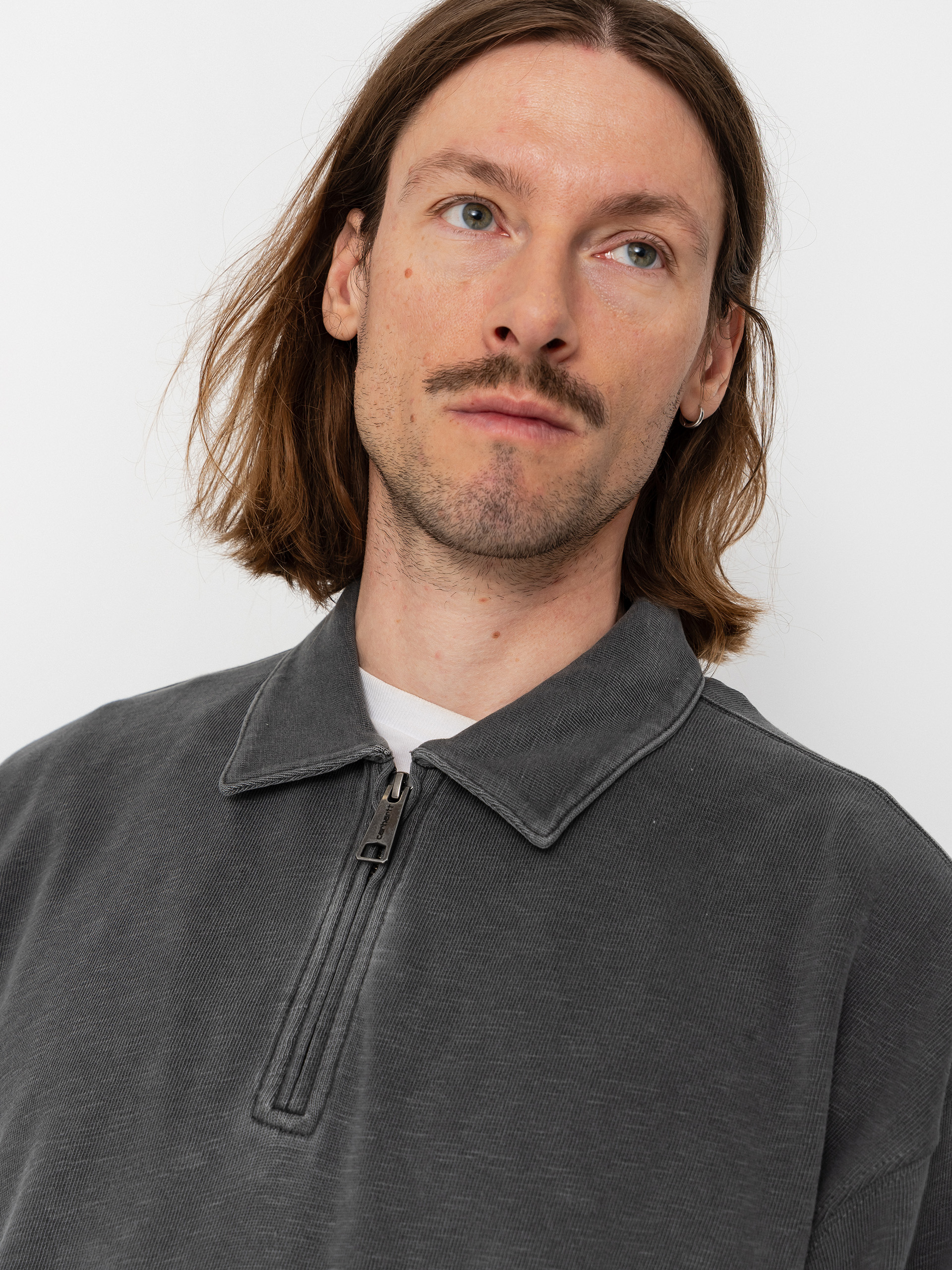 Pulóver Carhartt WIP Harper Polo (black)