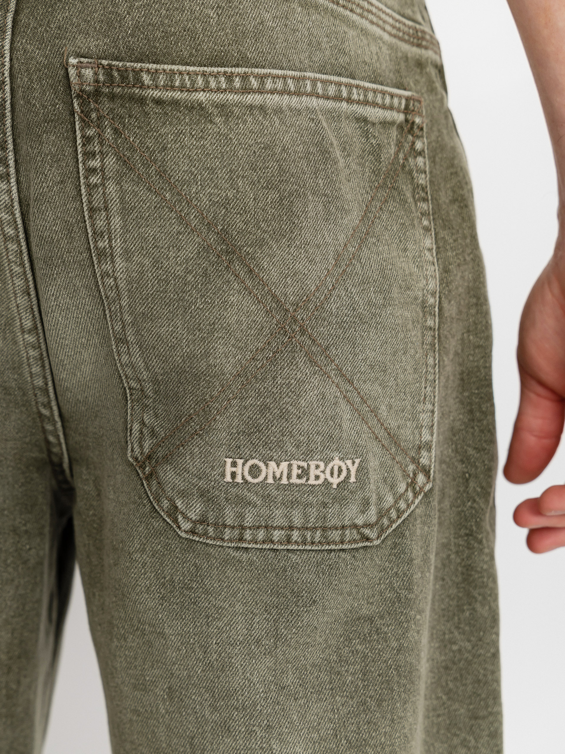 Kisnadrág Homeboy X Tra Baggy Dye Denim (washed green)