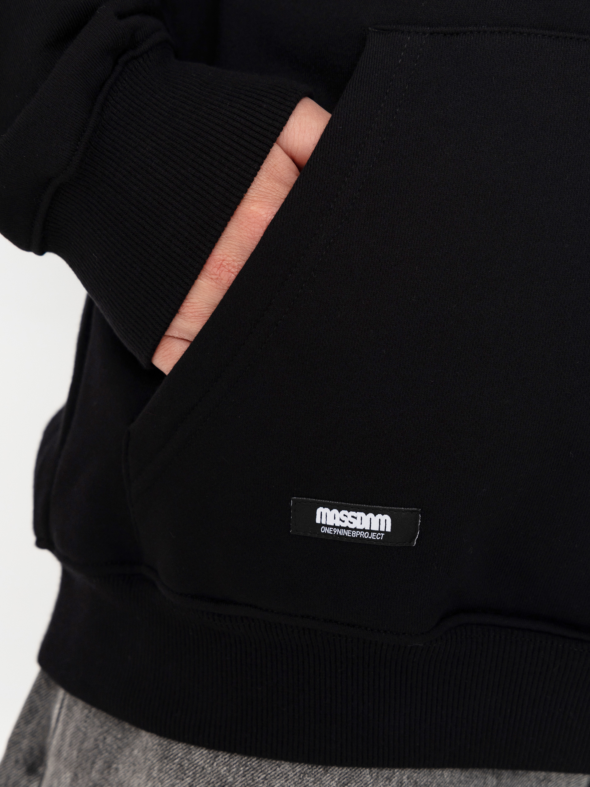 MassDnm Classics Light HD Kapucnis pulóver (black)