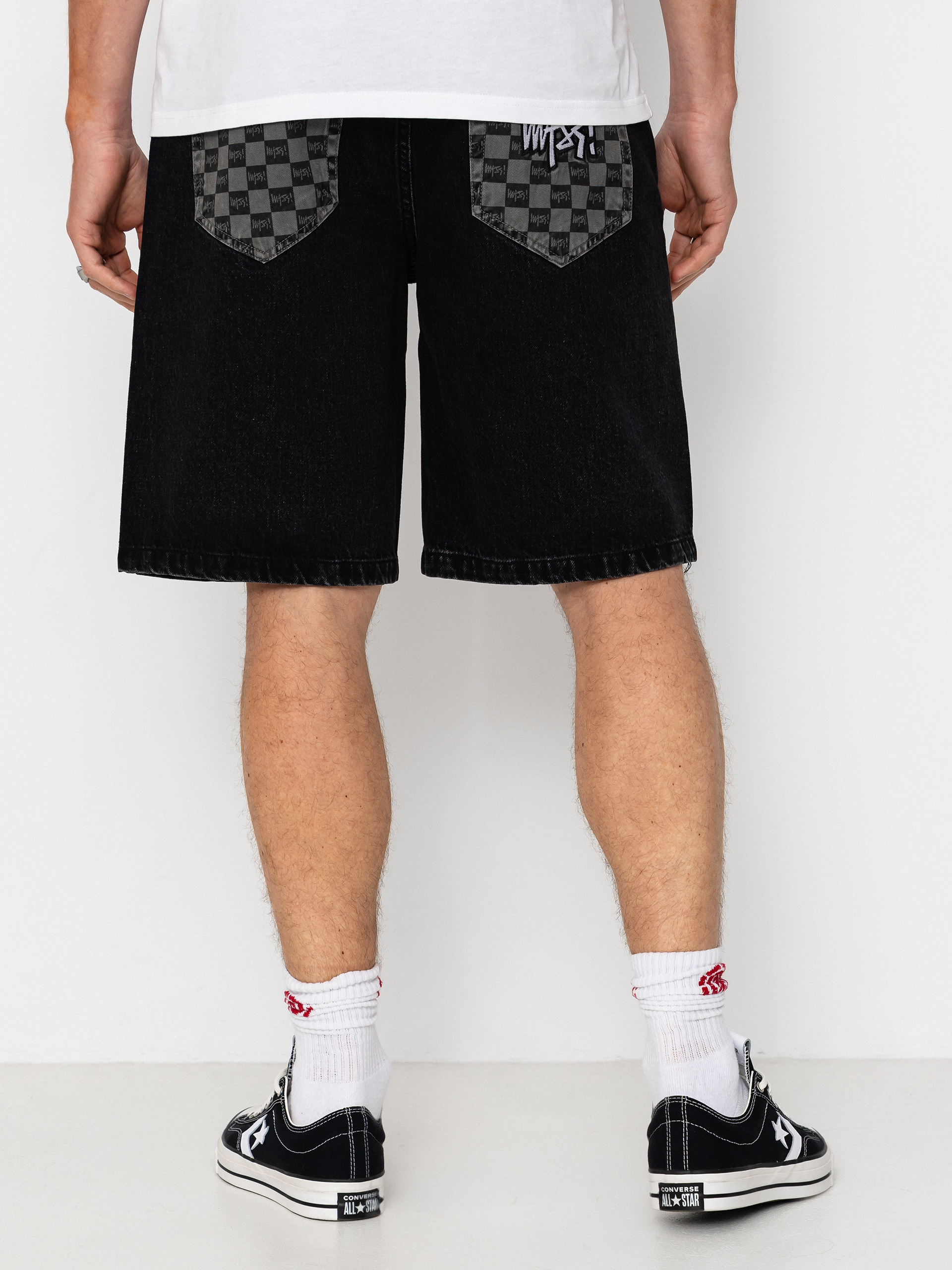 MassDnm Jeans Higher Rövidnadrág (black washed)