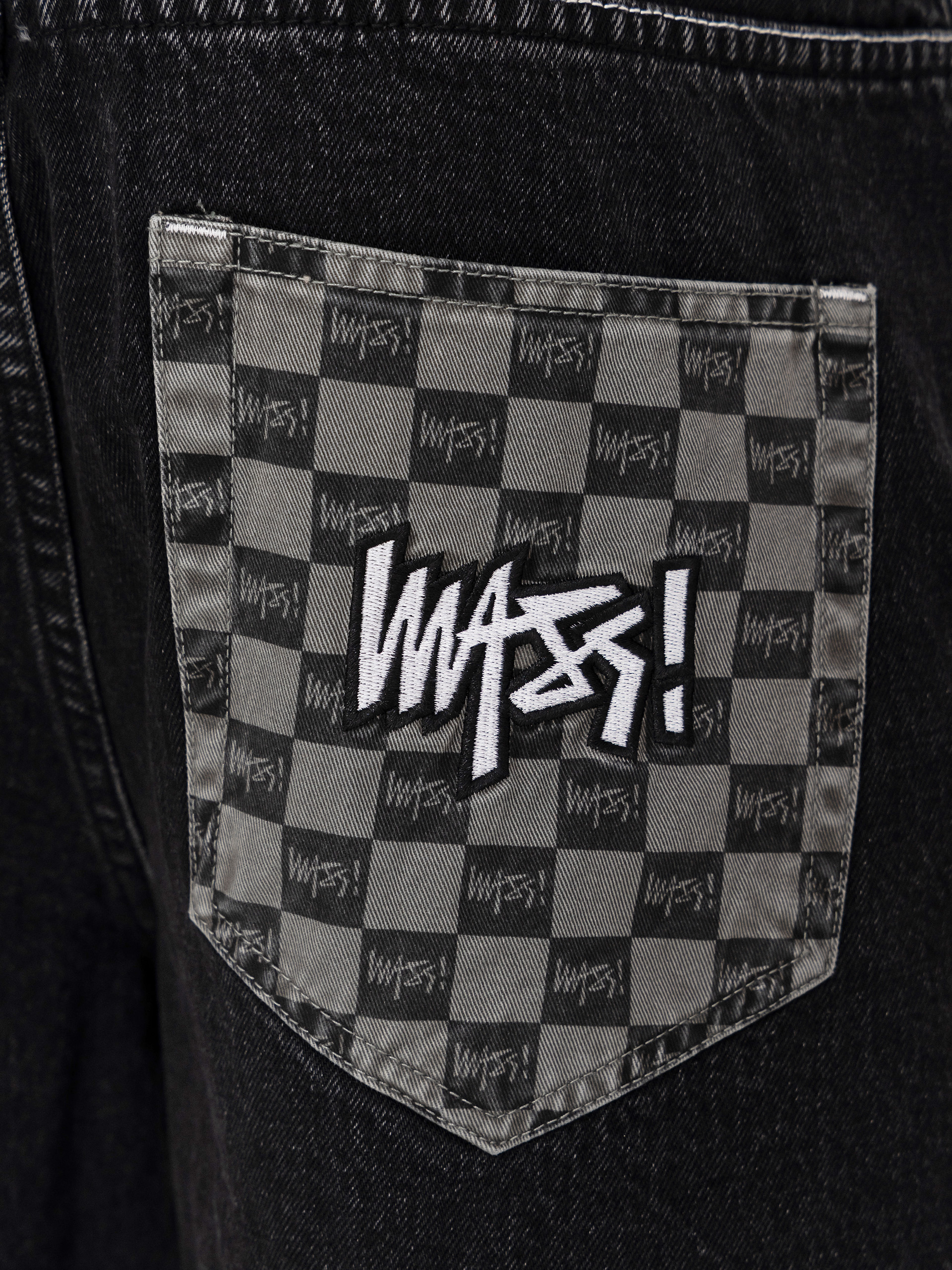 MassDnm Jeans Higher Rövidnadrág (black washed)