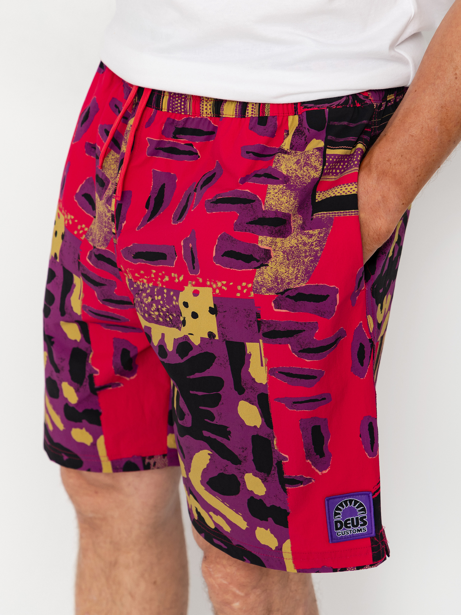 Deus Ex Machina Freamon Swim Rövidnadrág (melon red)