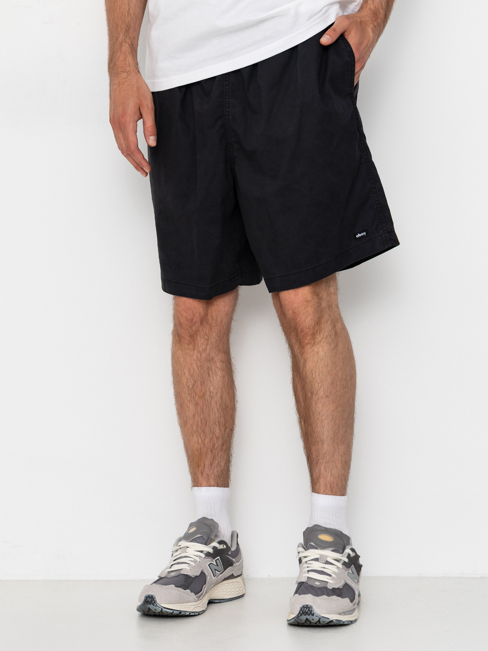 OBEY Easy Trail Rövidnadrág (black faded wash)