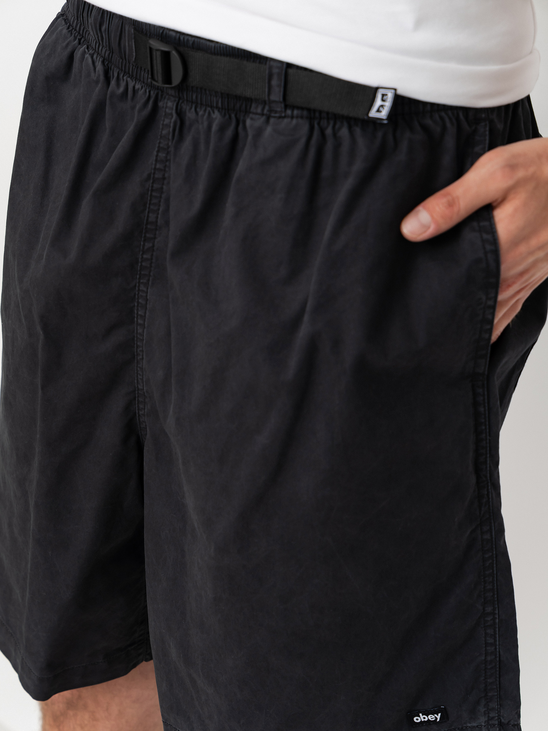OBEY Easy Trail Rövidnadrág (black faded wash)