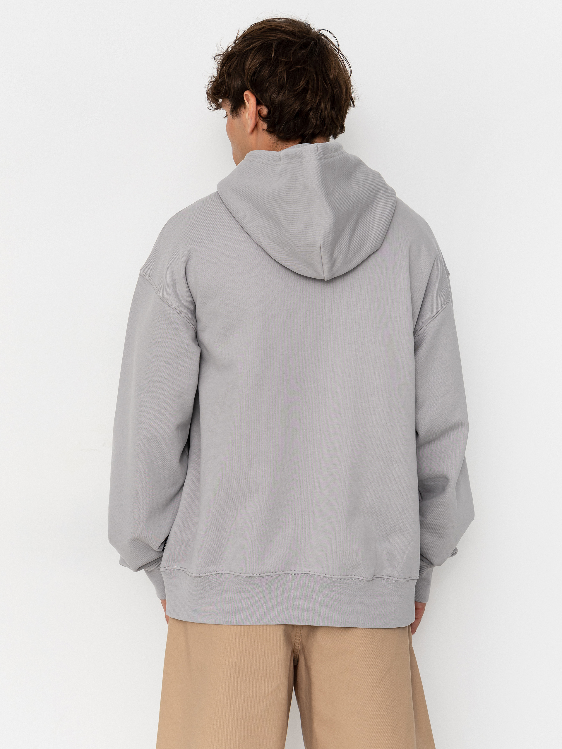 Kapucnis pulóver Vans Left Chest HD (light grey)