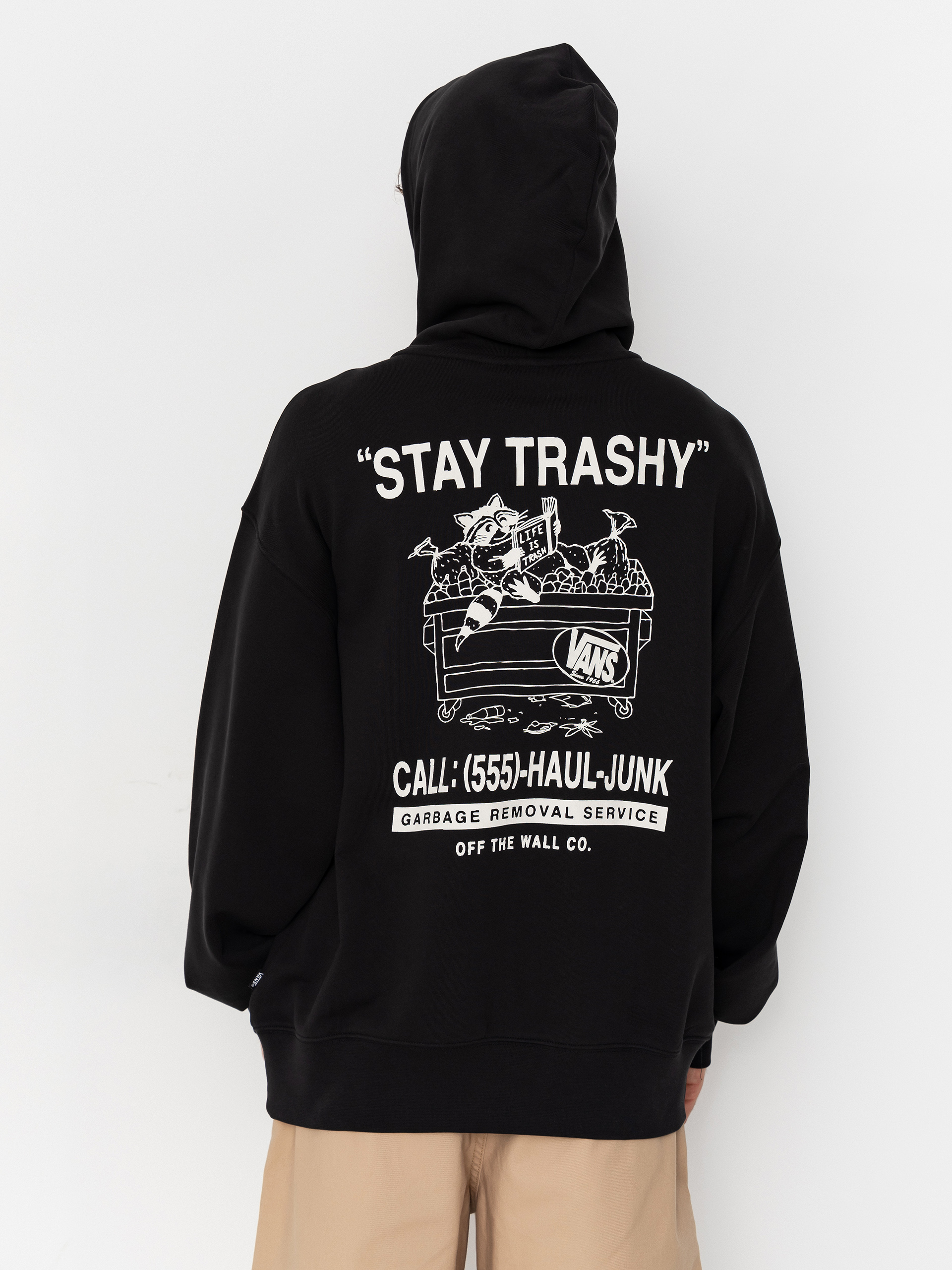 Kapucnis pulóver Vans Trashy HD (black)