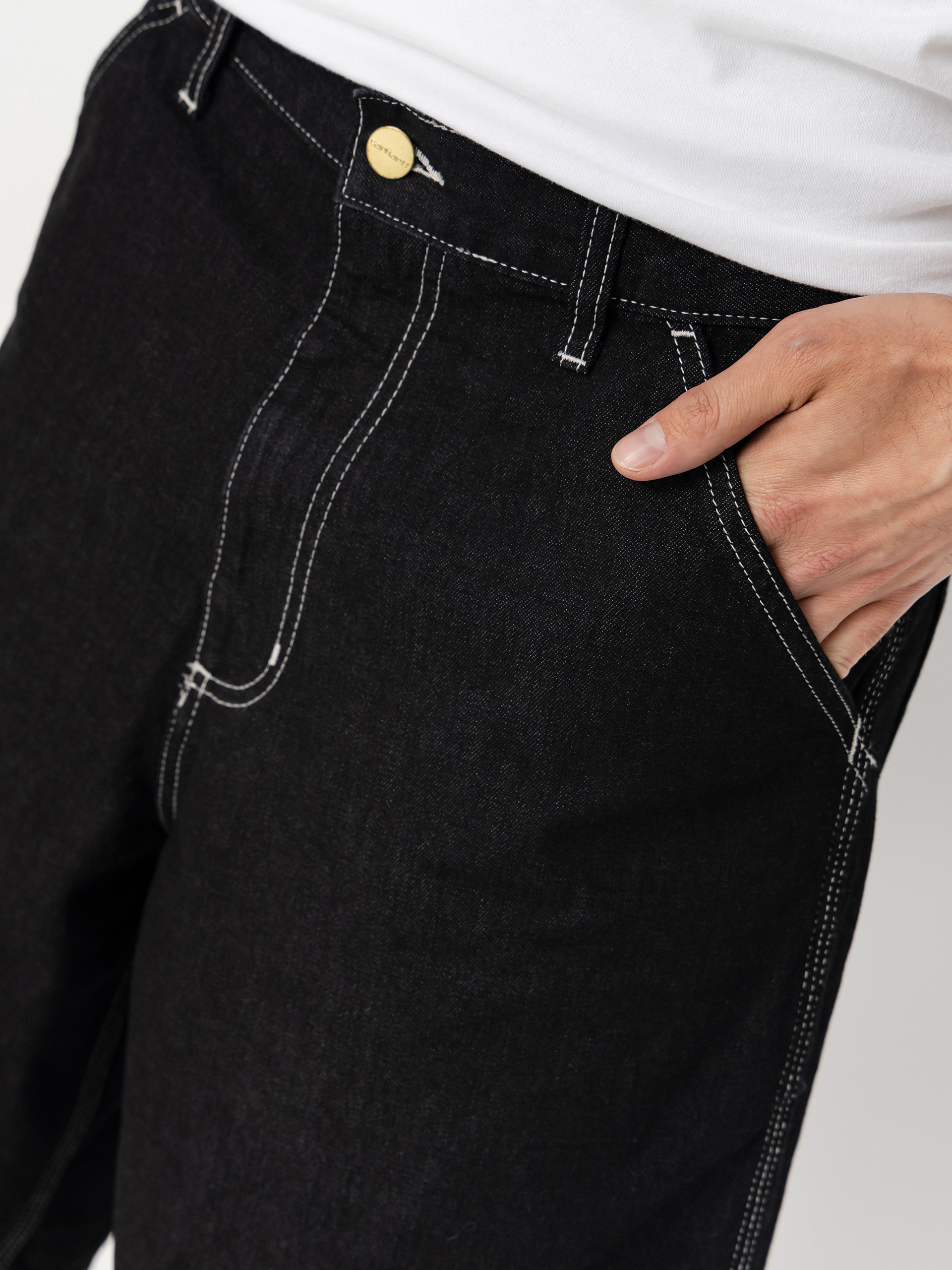 Rövidnadrág Carhartt WIP Simple (black one wash)