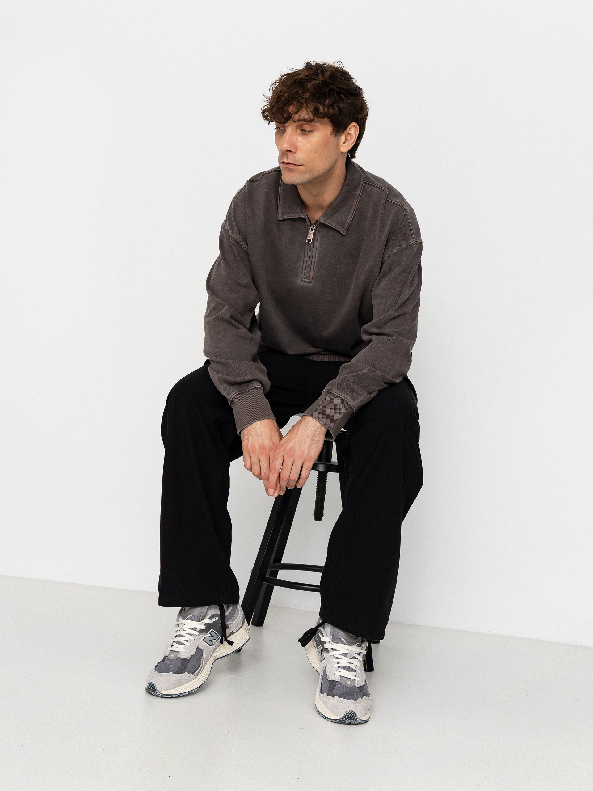 Pulóver Carhartt WIP Harper Polo (tobacco)