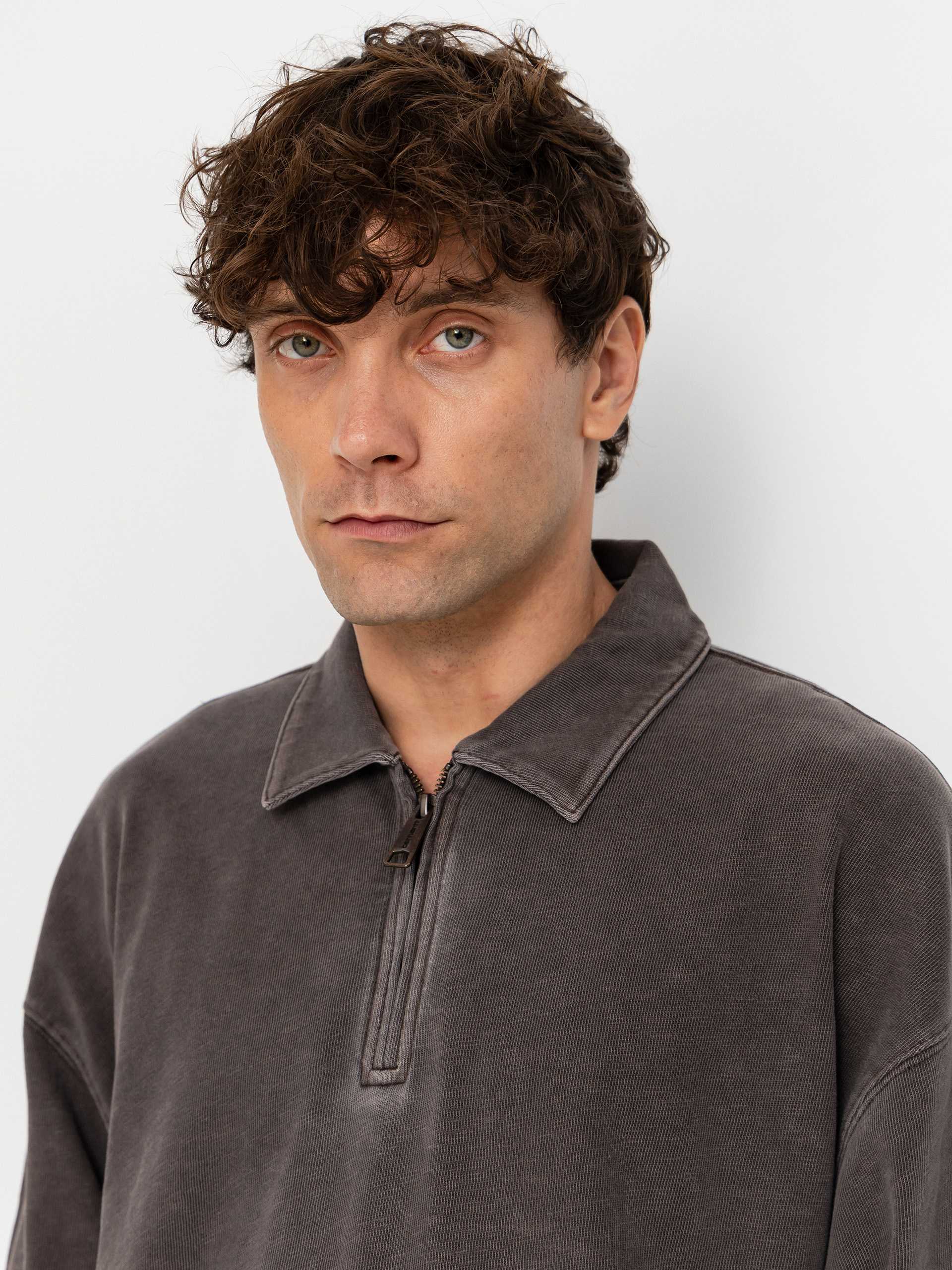 Pulóver Carhartt WIP Harper Polo (tobacco)