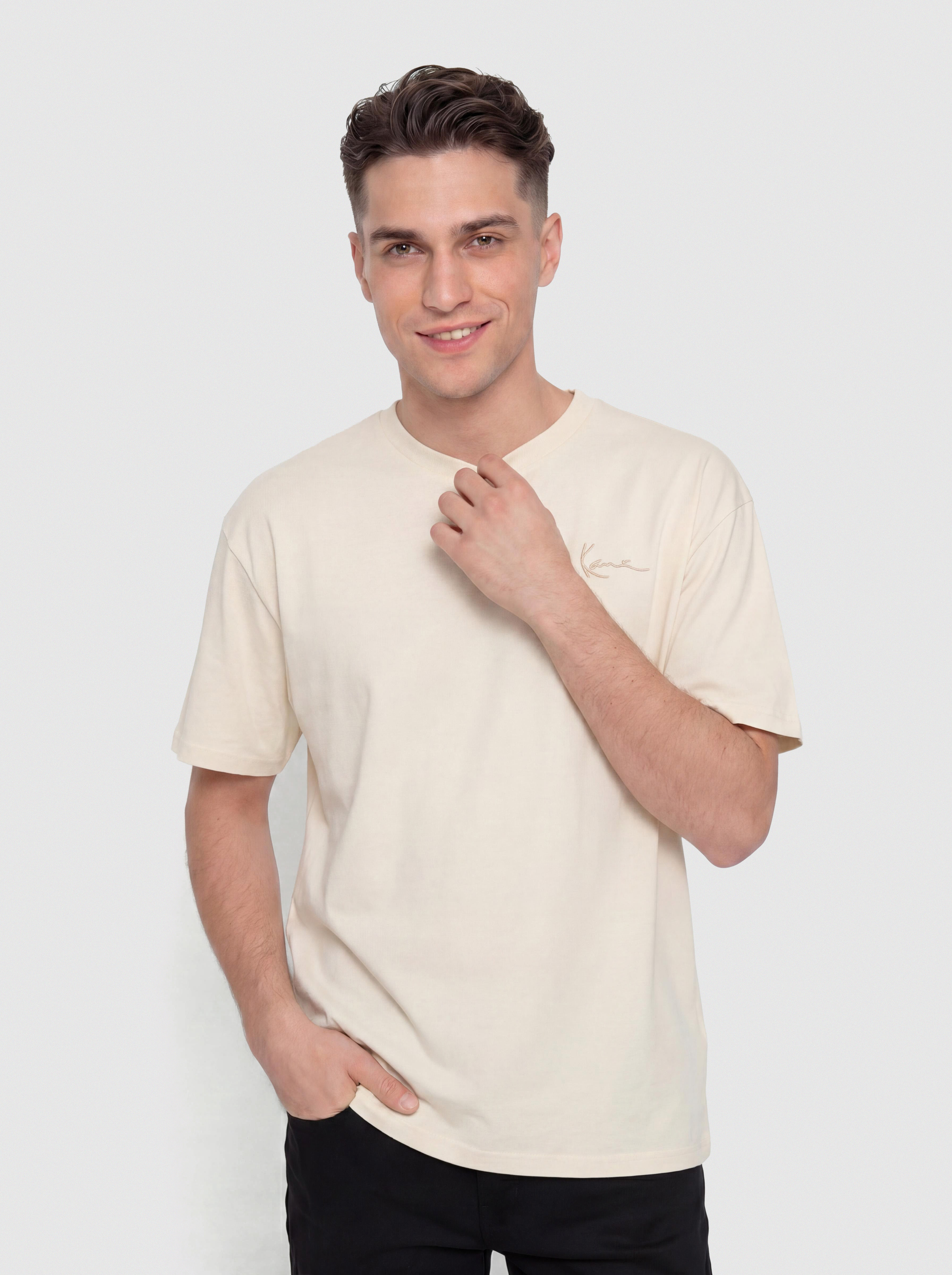 Karl Kani Signature Washed Oversized Póló (white)