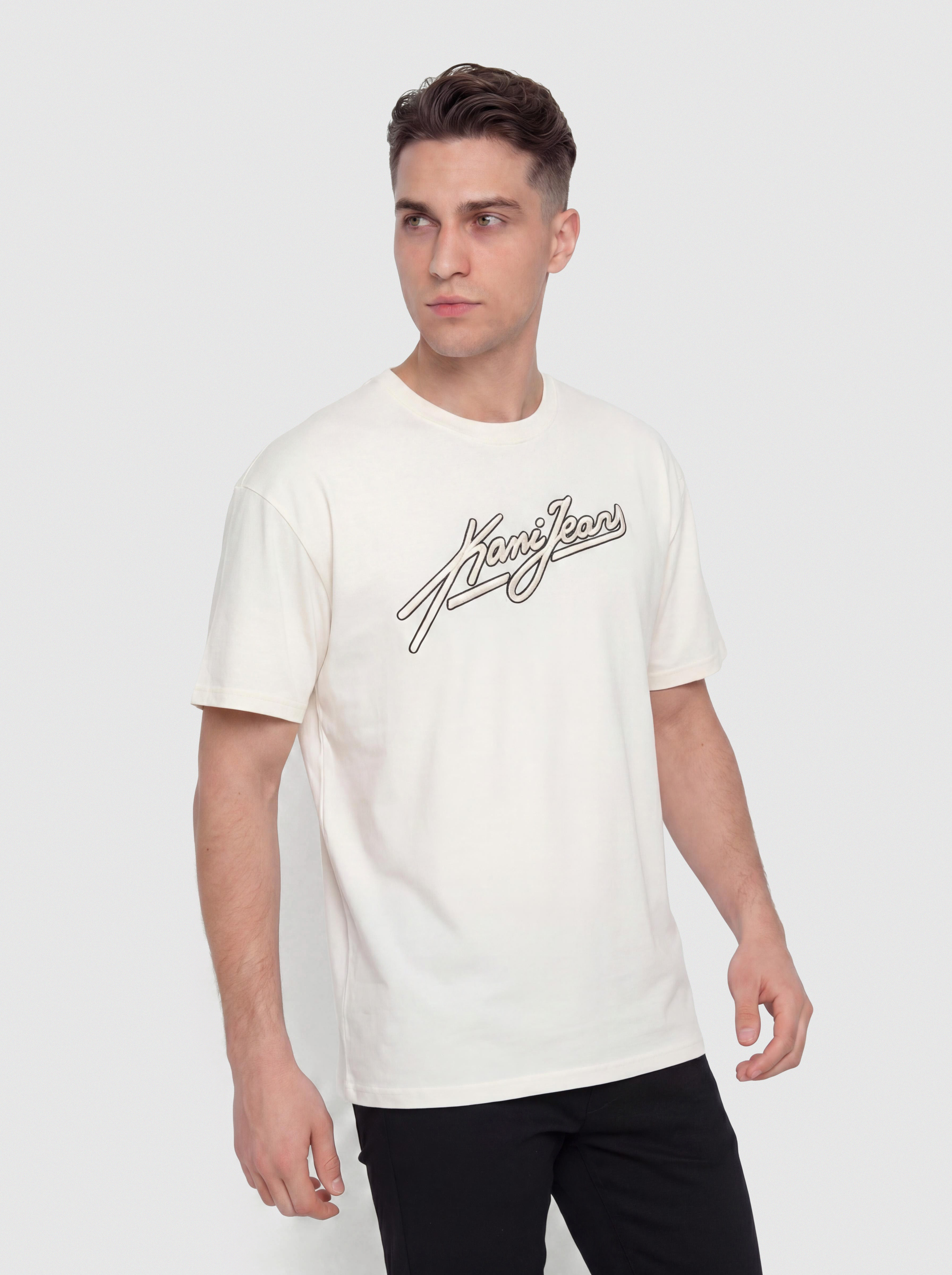 Karl Kani Jeans Oversized Pu00f3lu00f3 (white)