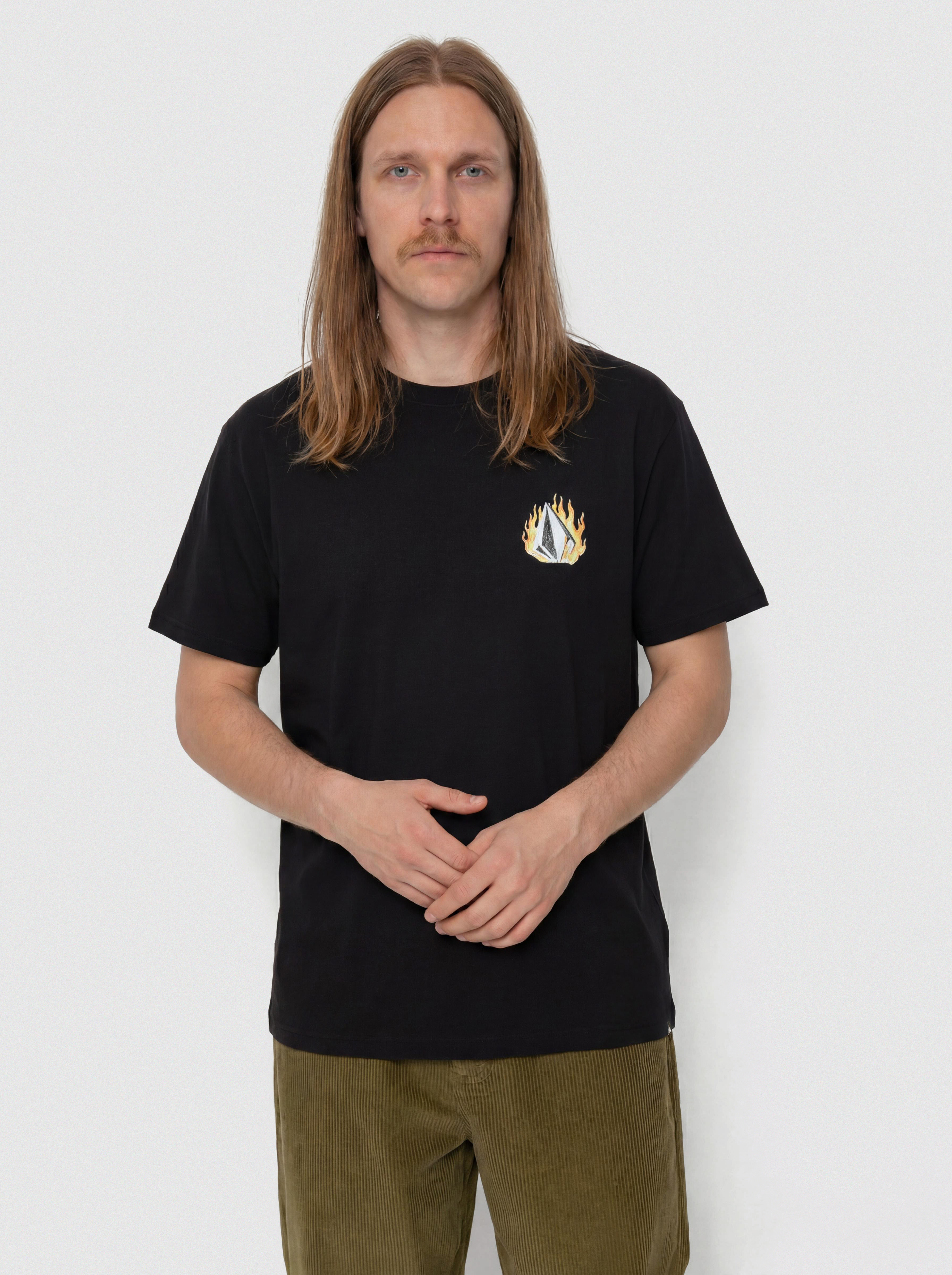 Póló Volcom Double Fantasy Lse (black)