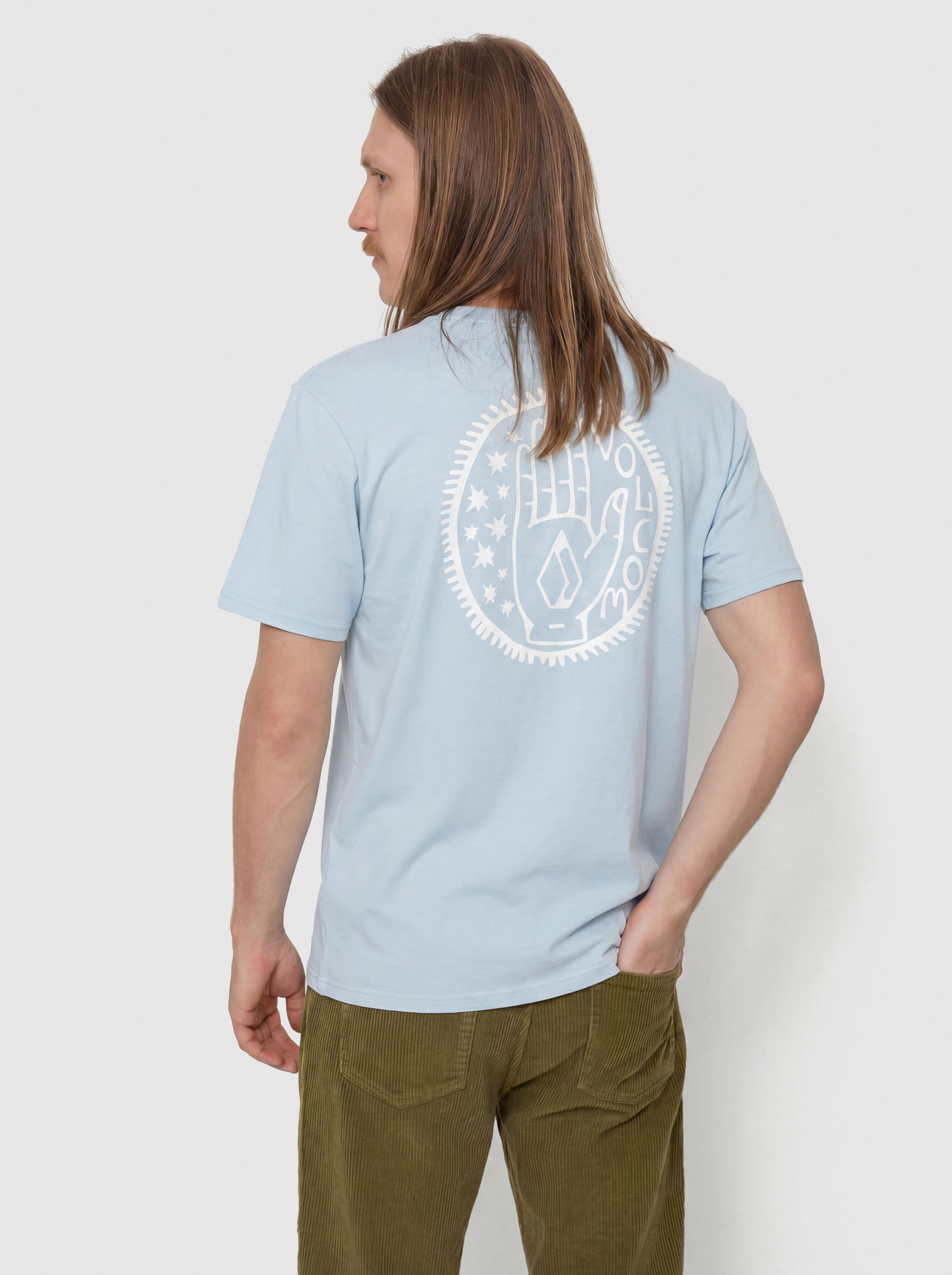 Póló Volcom Handstone Pw (carolina blue)