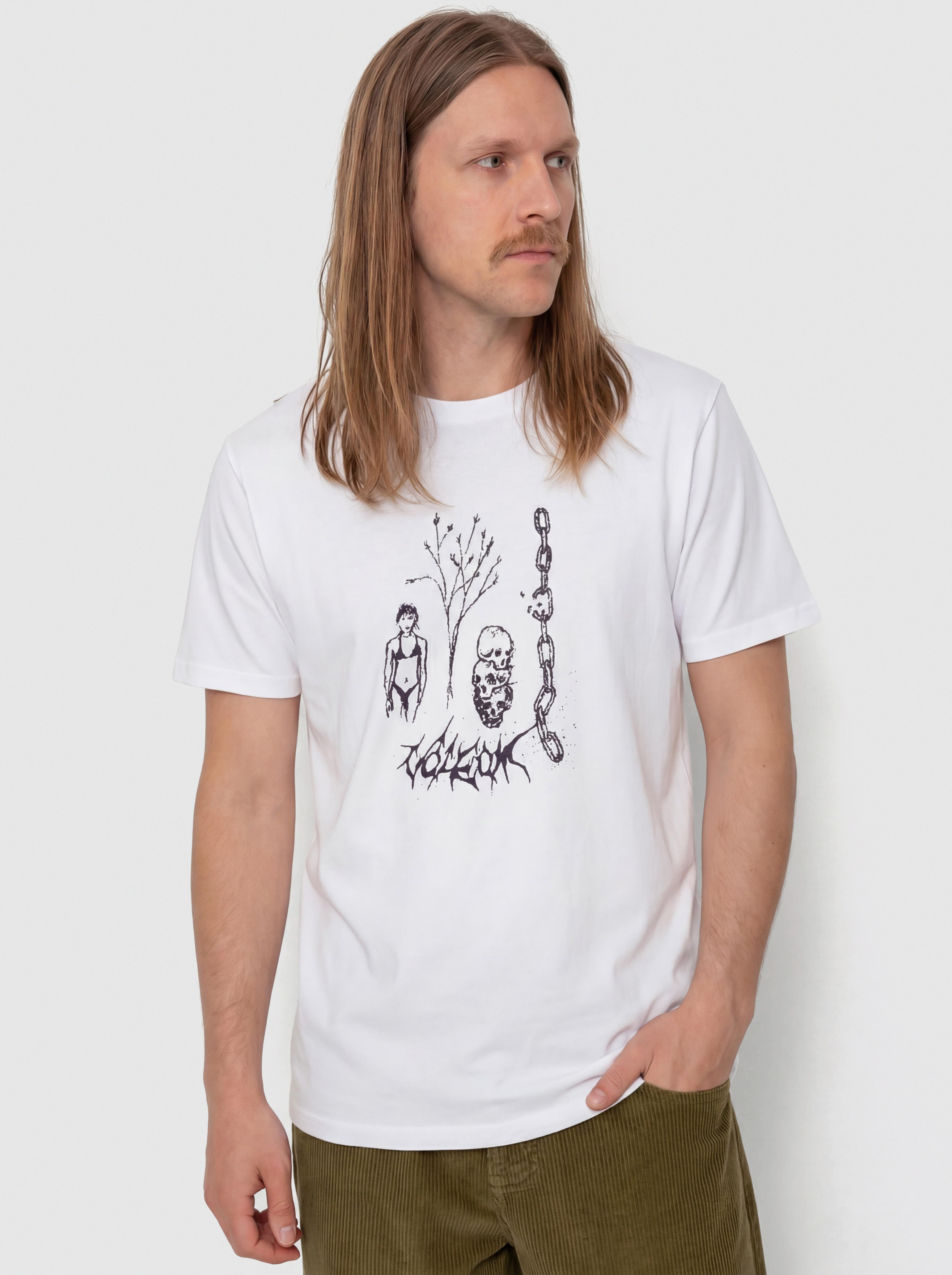 Volcom Poetic Dess Lse Póló (white)