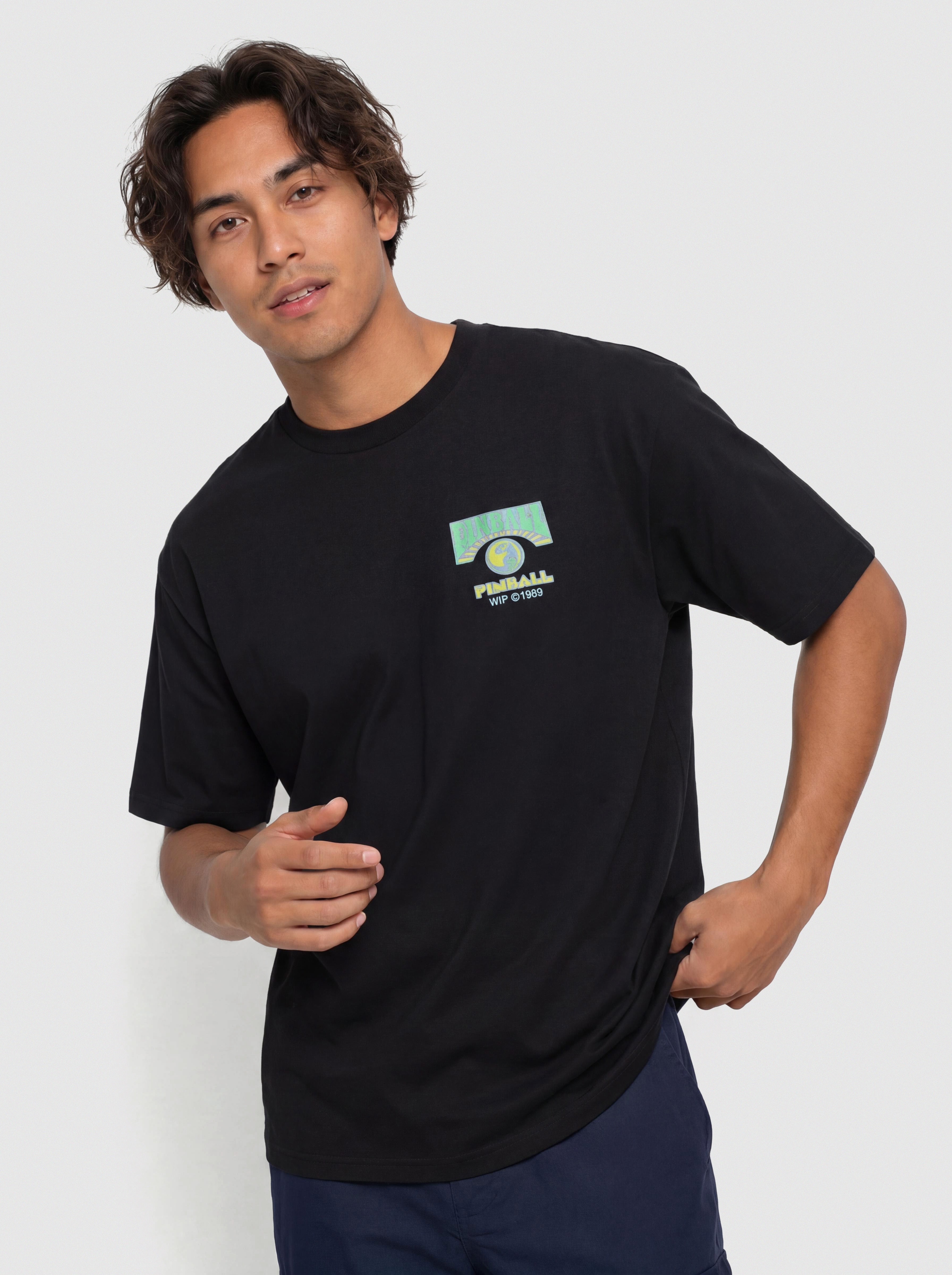 Póló Carhartt WIP Pinball (black)