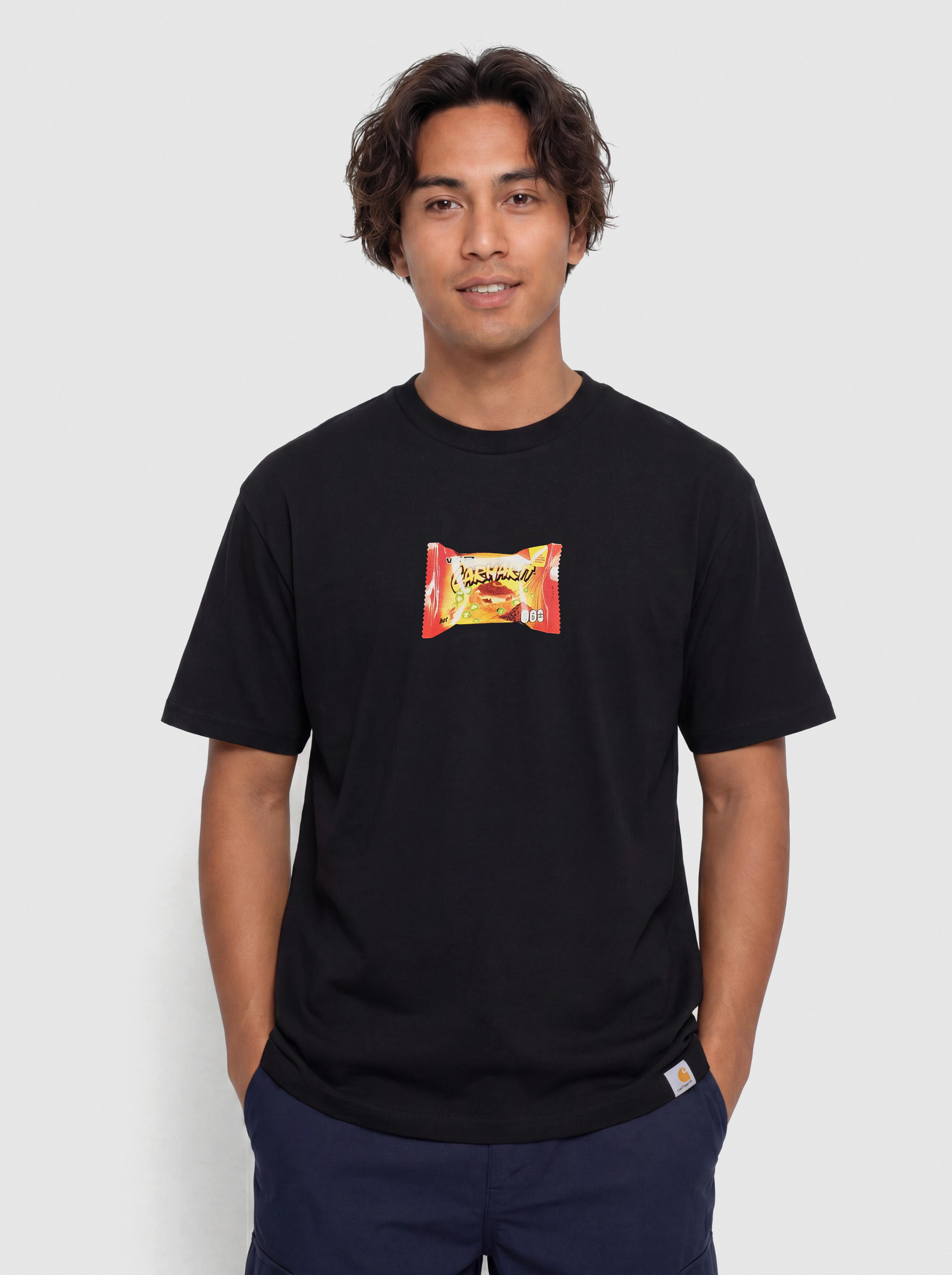 Póló Carhartt WIP Road Side Snack (black)