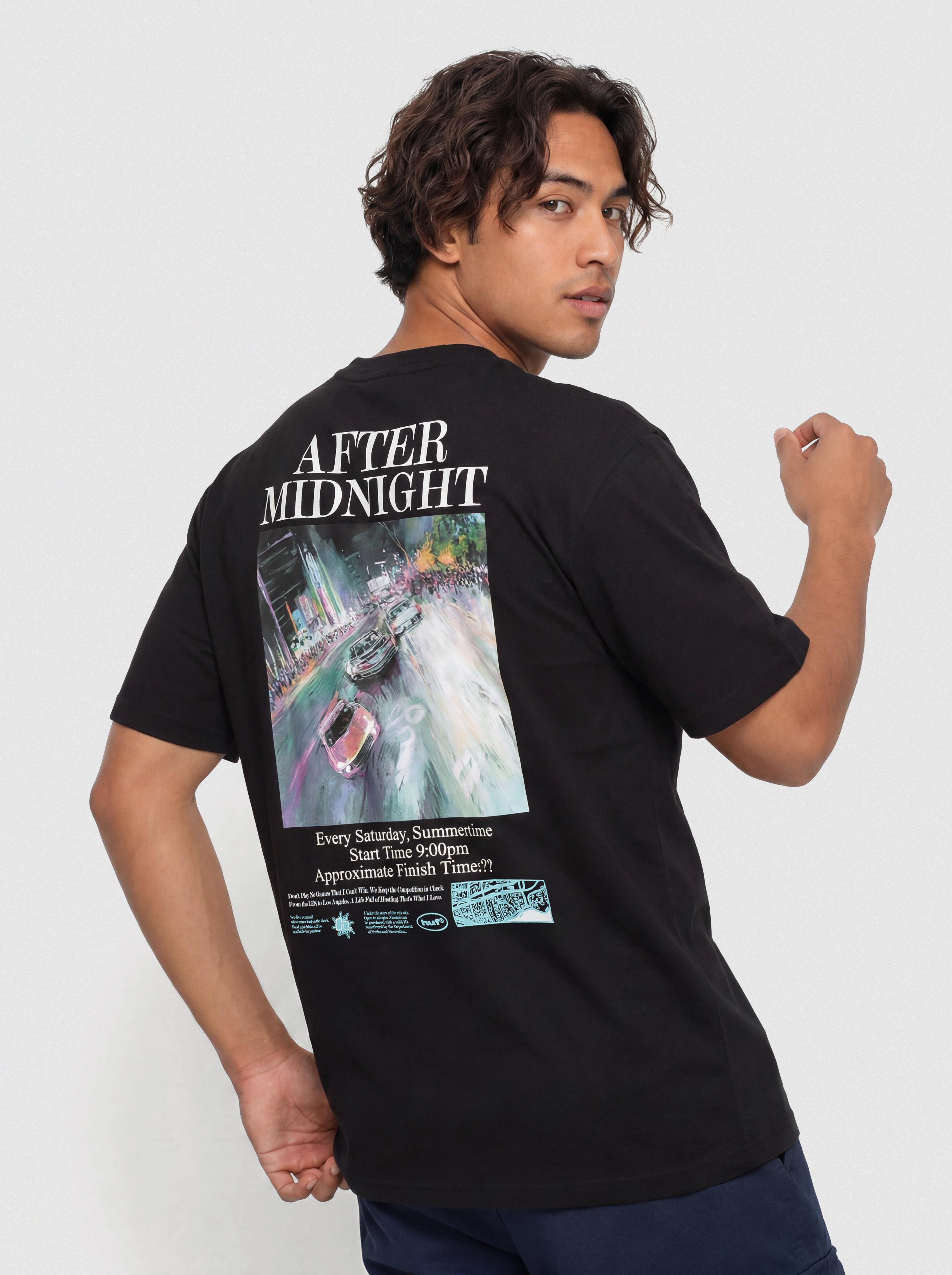HUF After Midnight Póló (black)