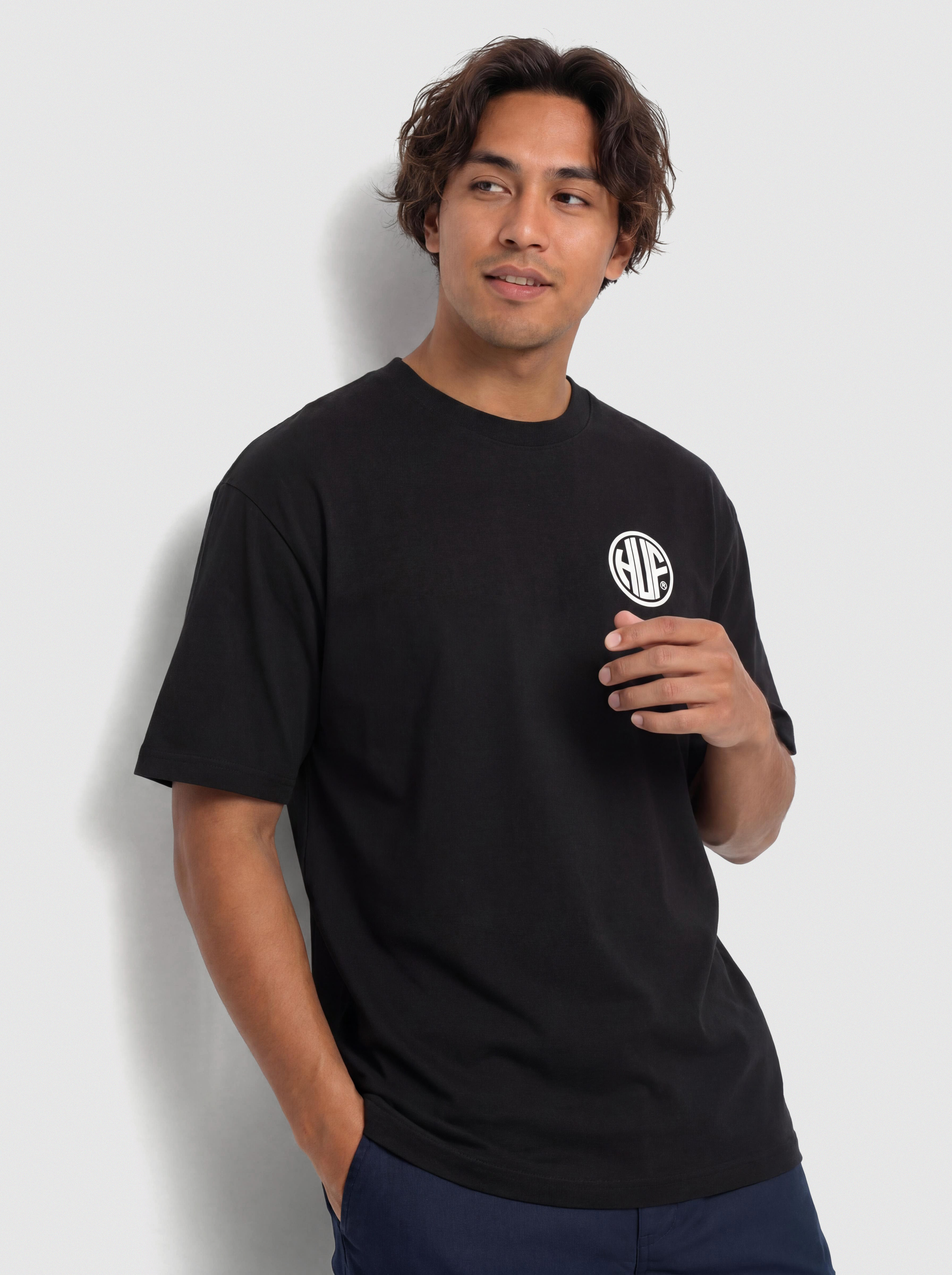 HUF Regional Póló (black/white)