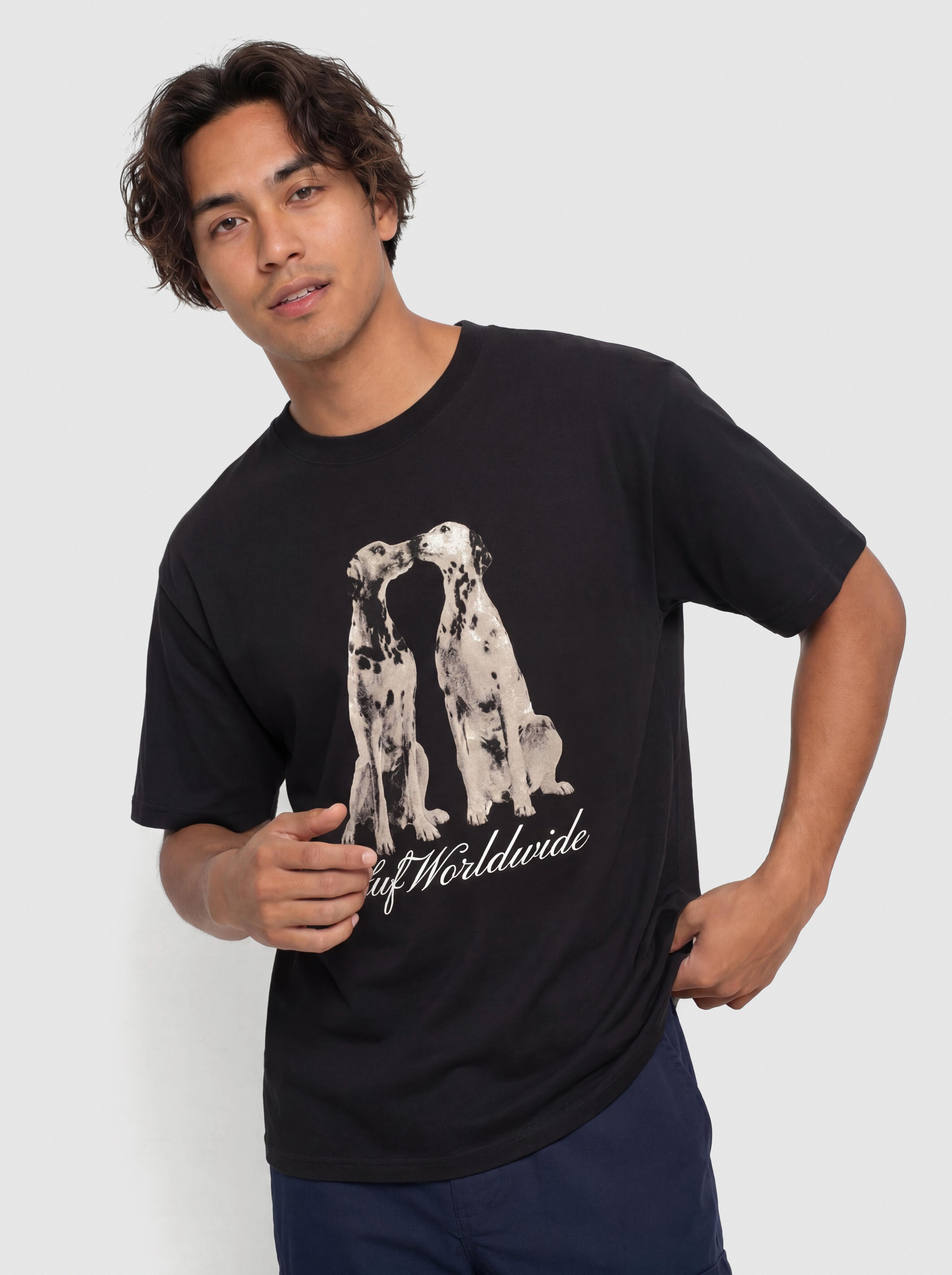 Póló HUF Dogged (black)
