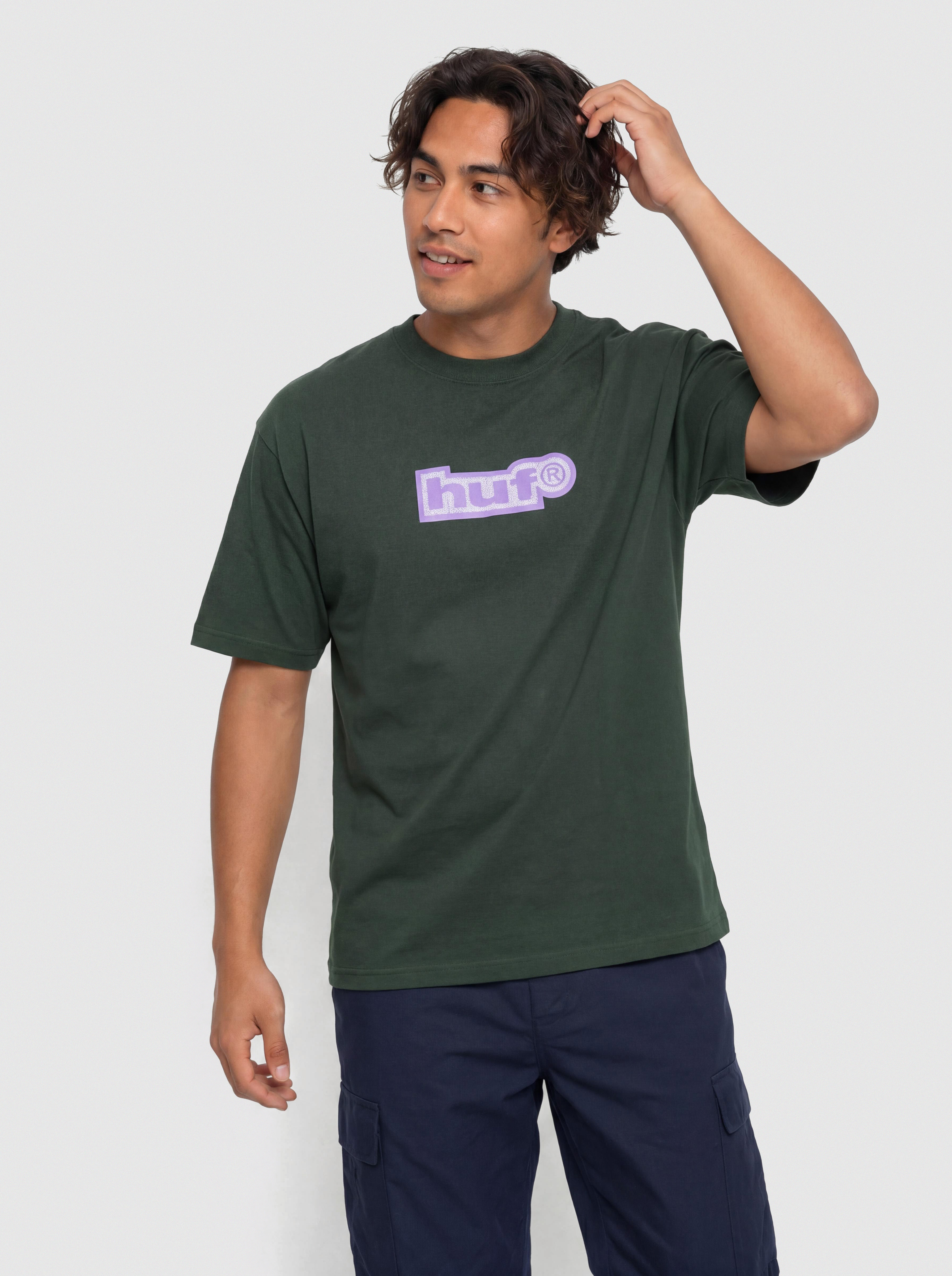 Póló HUF 89 Outline (forest green)