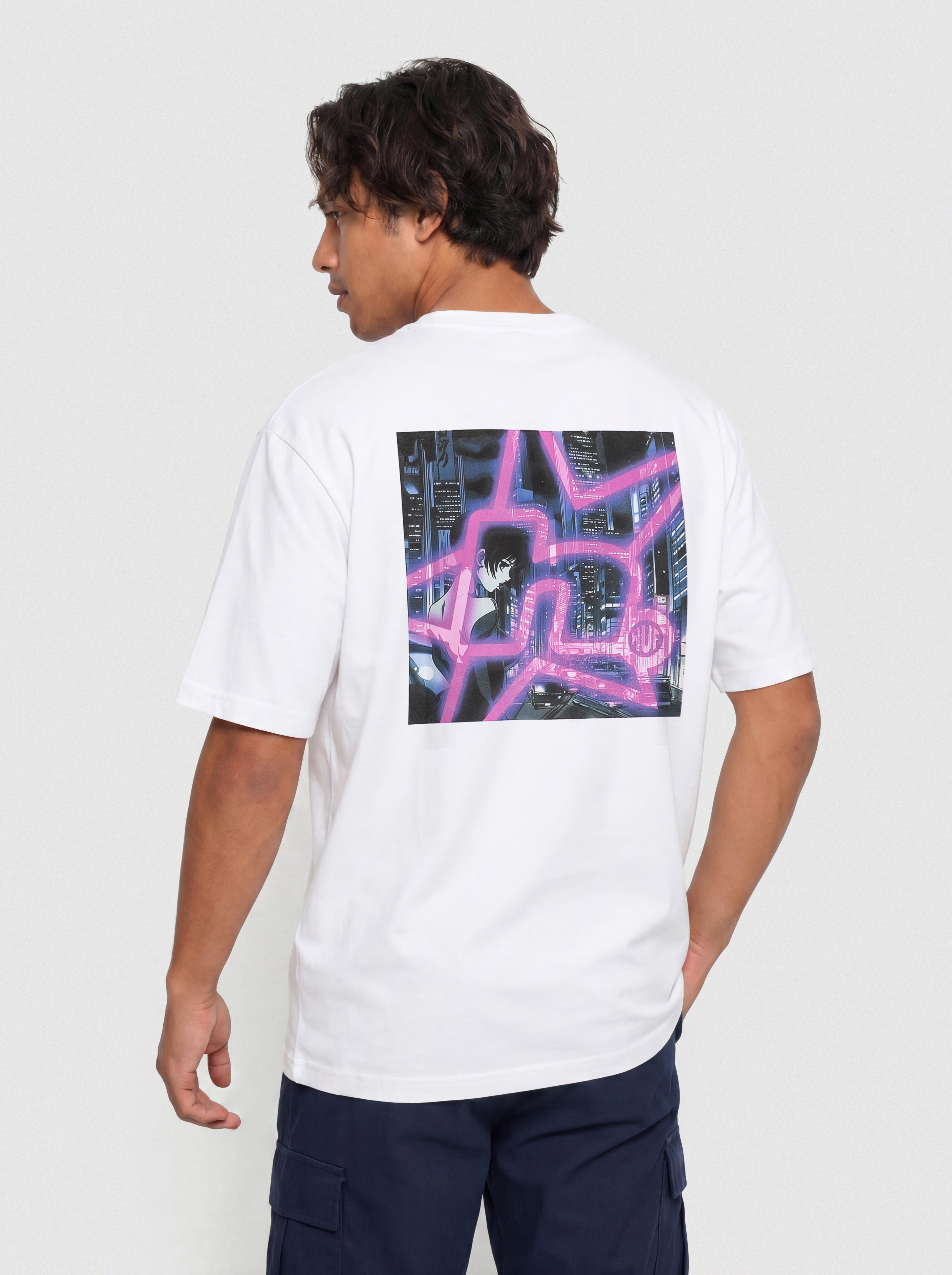 HUF Cyberpunk Póló (white)