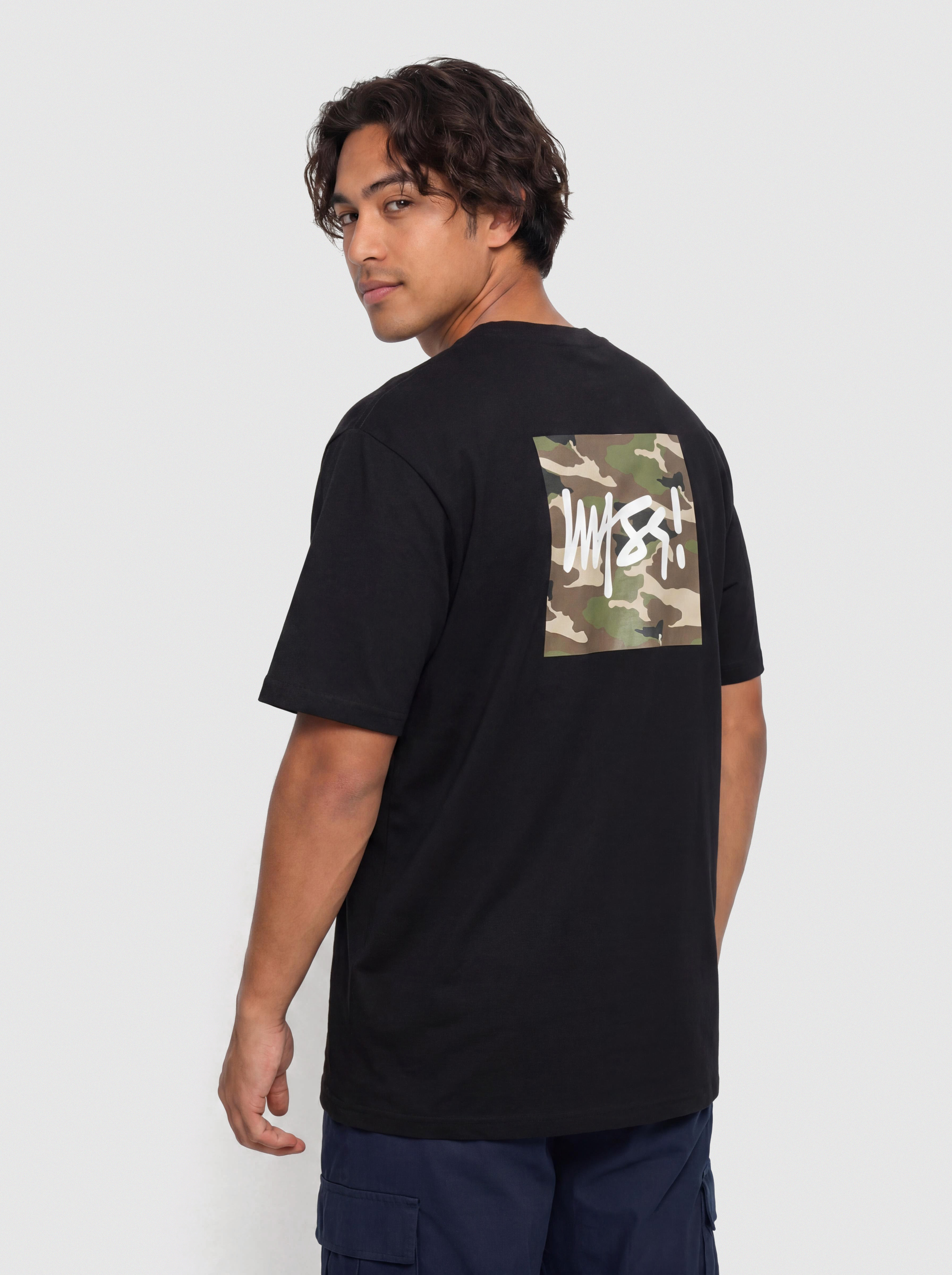 MassDnm Camo Sign Póló (black)