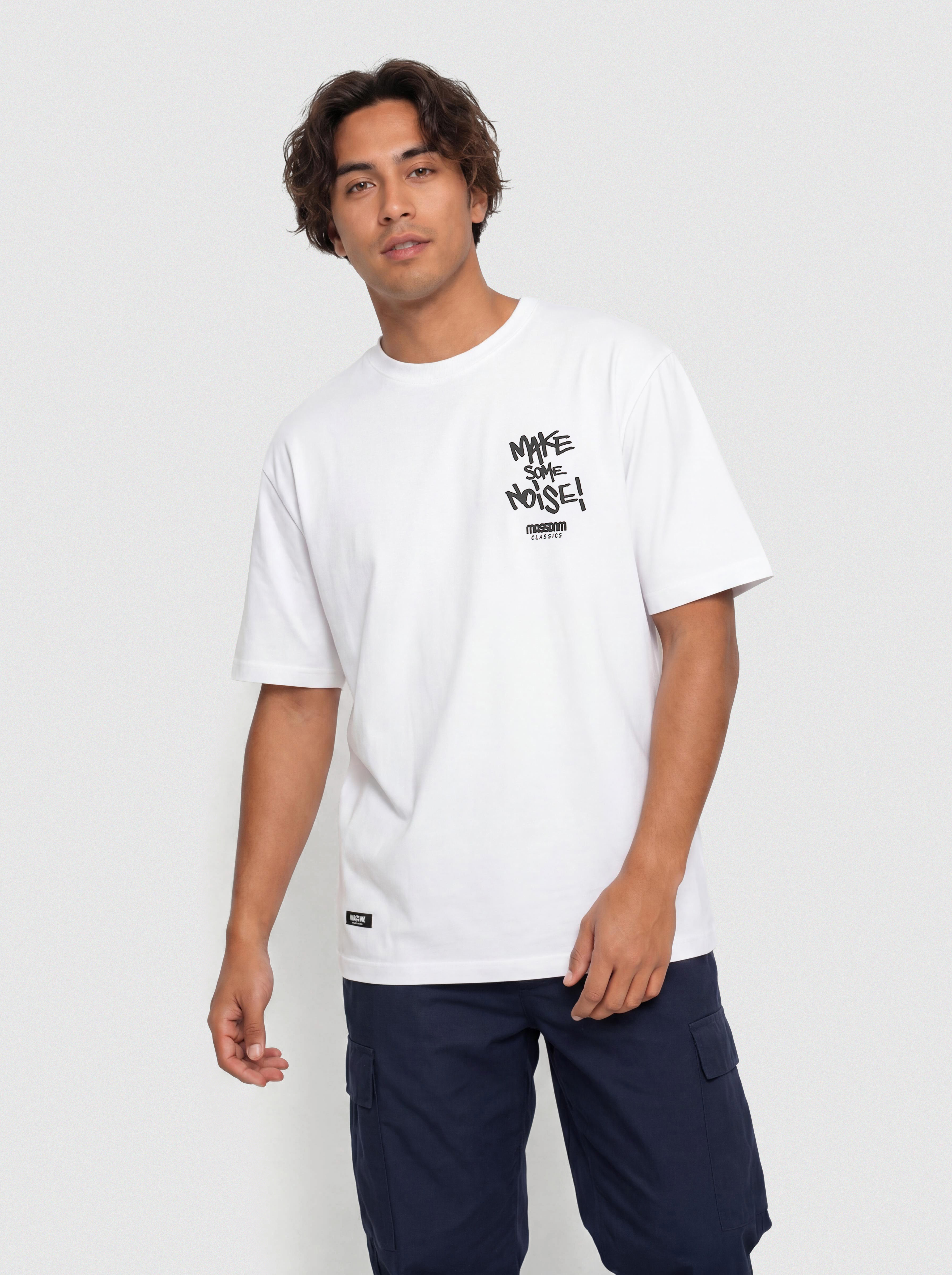 Póló MassDnm Noise (white)