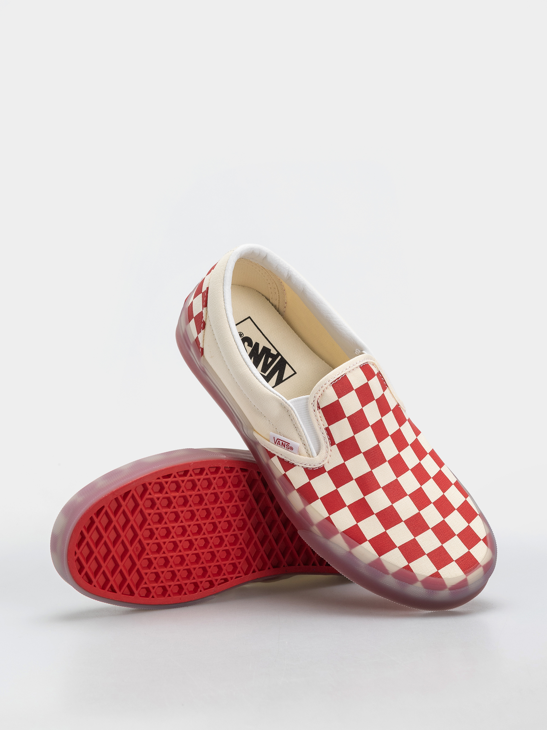 Vans Classic Slip On Cipők (red/marshmallow)