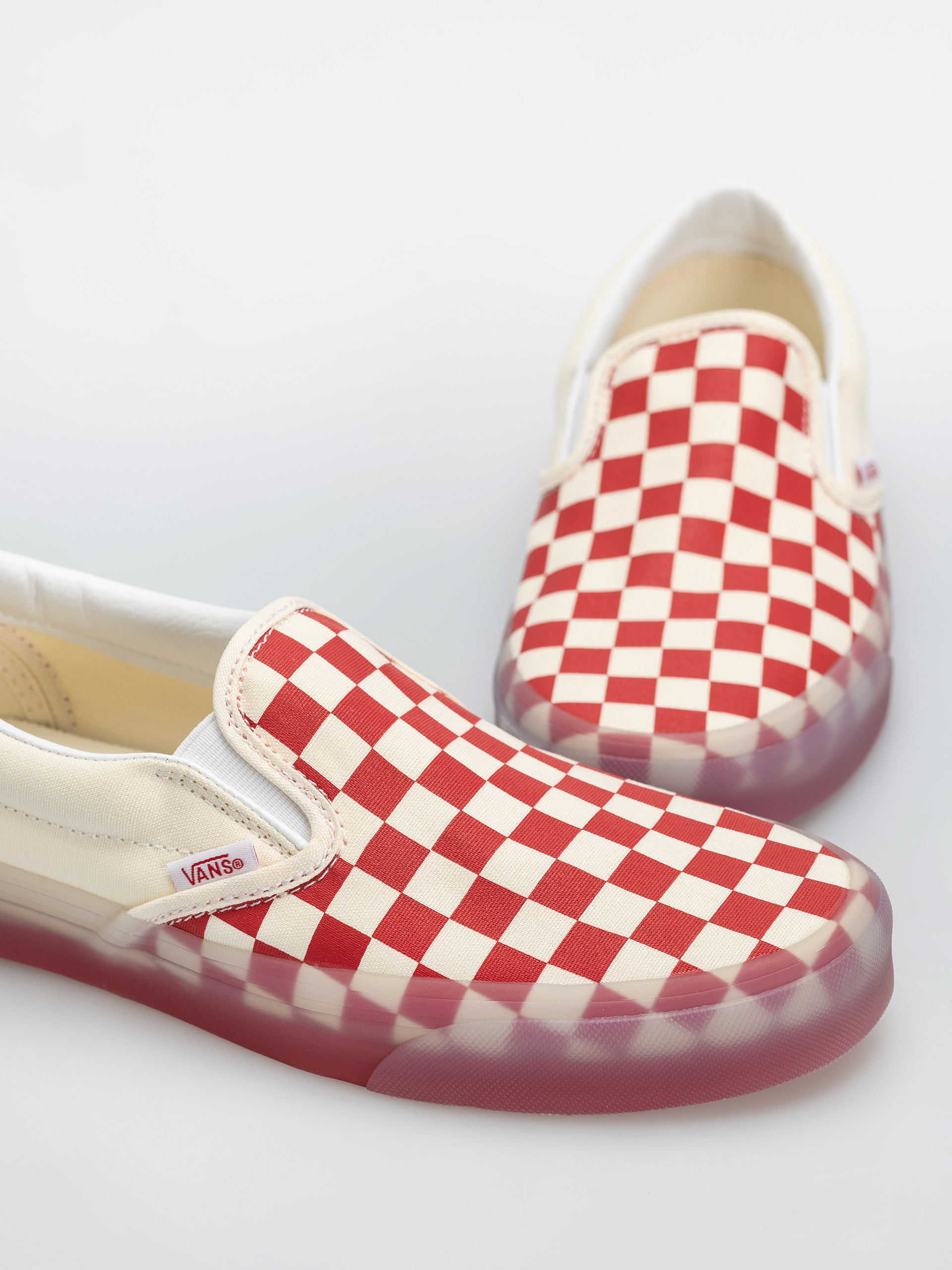 Vans Classic Slip On Cipők (red/marshmallow)