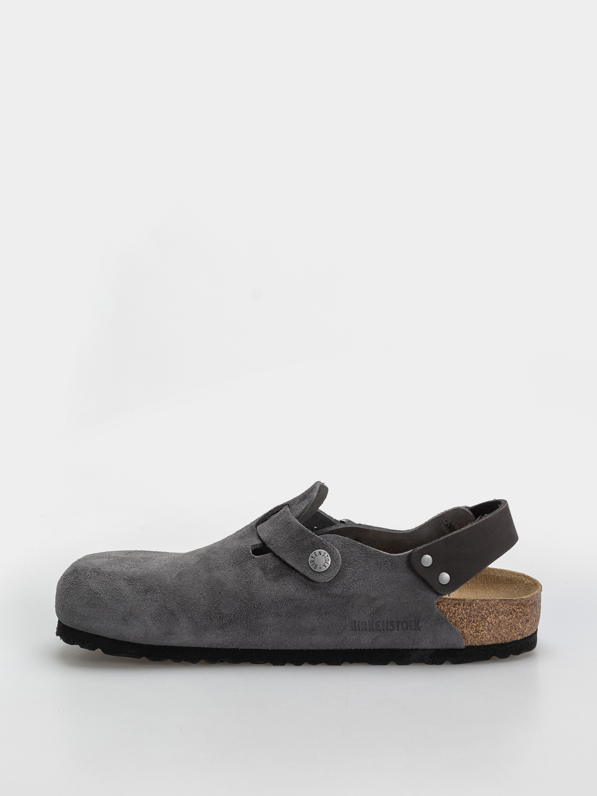Birkenstock Tokio Suede Leather Regular Flip-flop papucsok (charcoal)