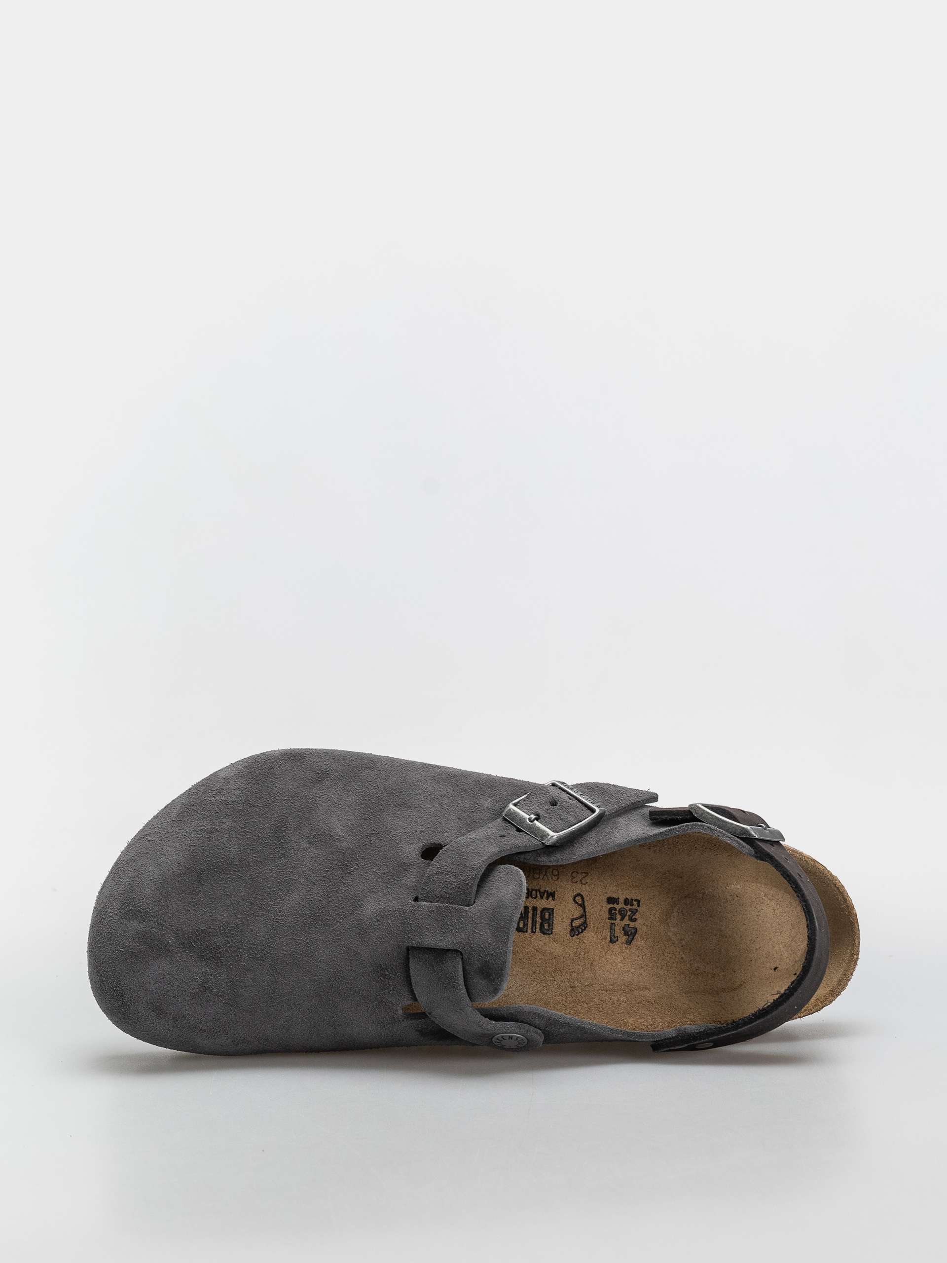 Birkenstock Tokio Suede Leather Regular Flip-flop papucsok (charcoal)