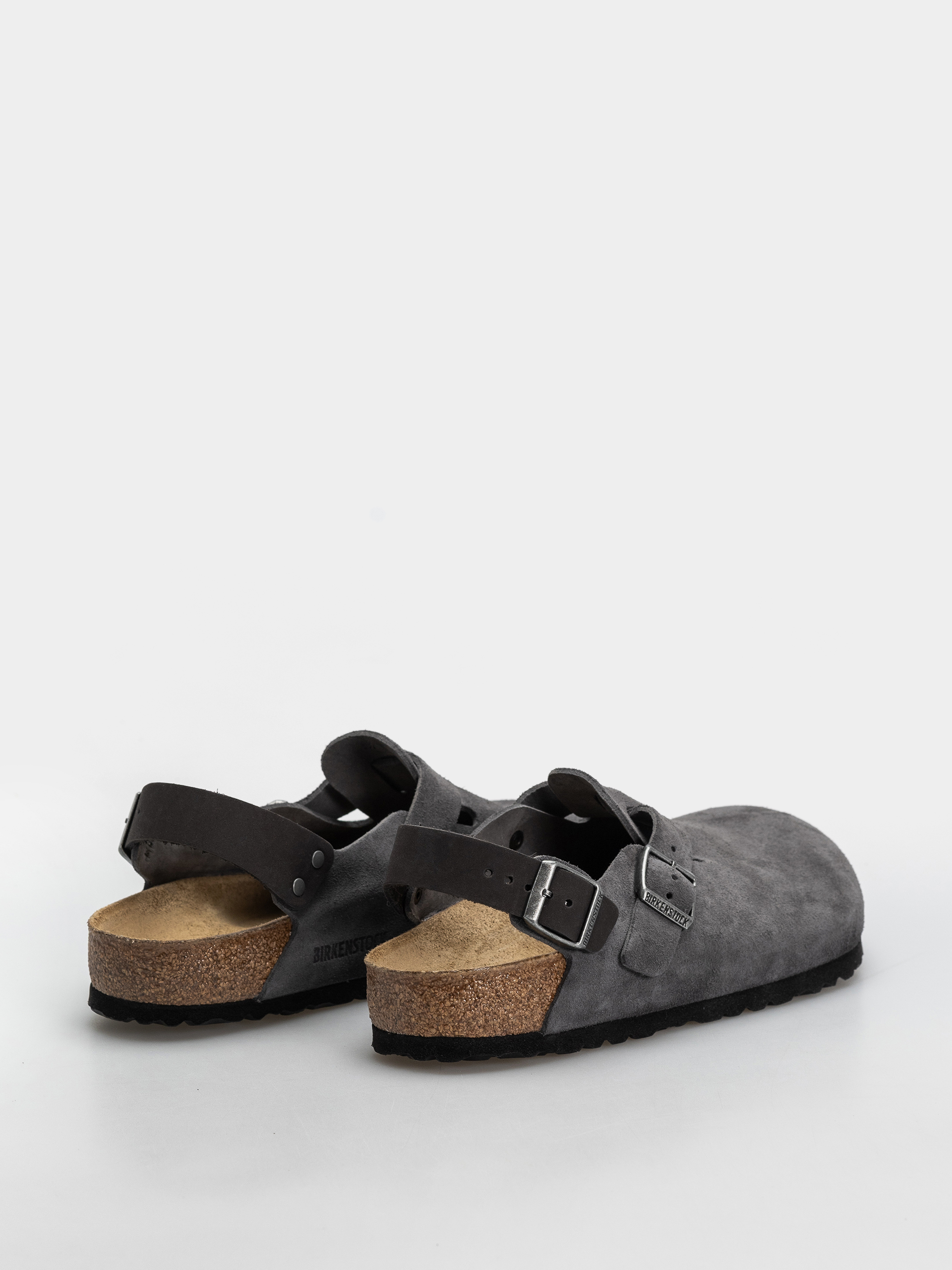Birkenstock Tokio Suede Leather Regular Flip-flop papucsok (charcoal)