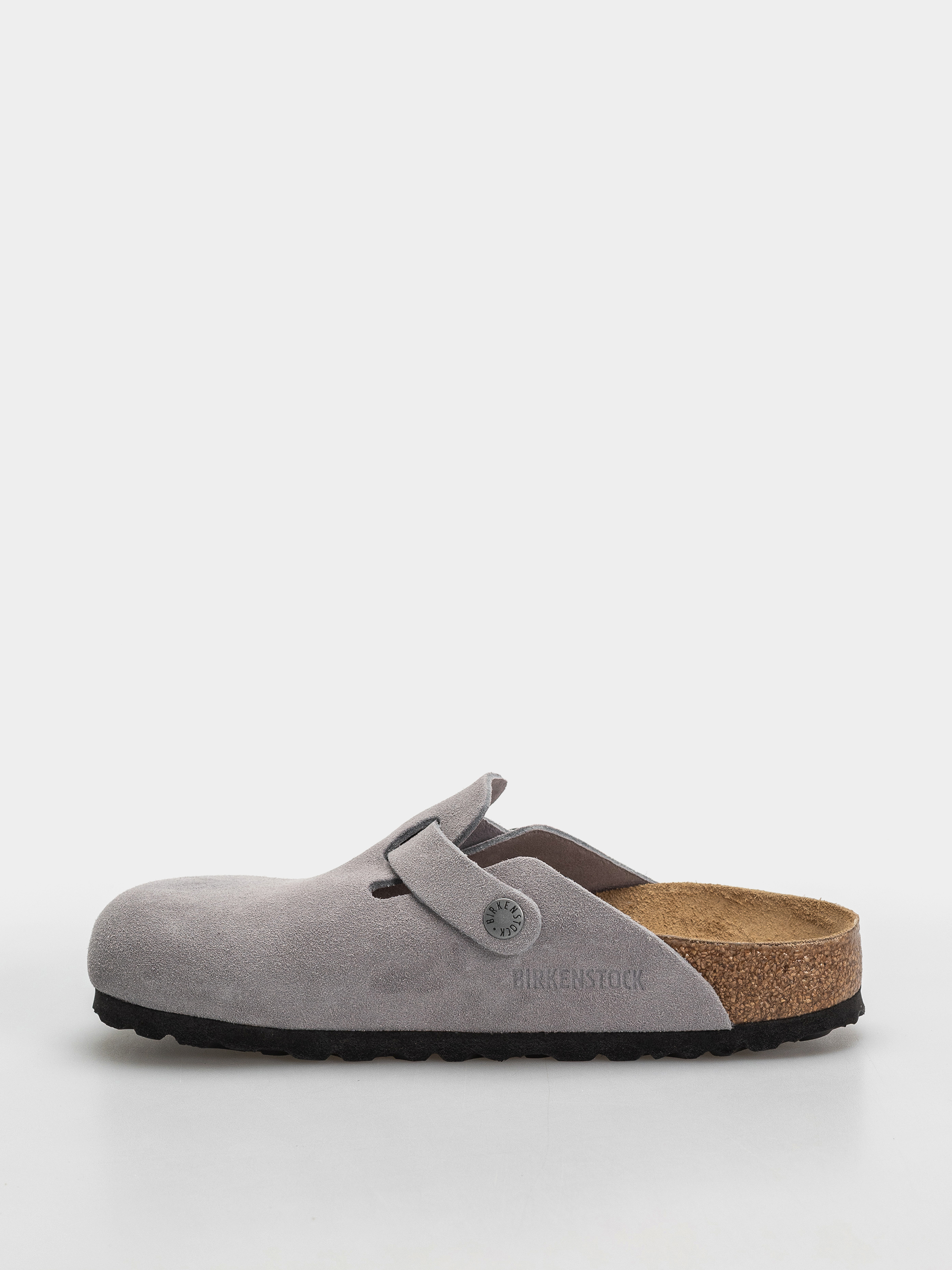 Birkenstock Boston Suede Leather Narrow Flip-flop papucsok (lavender sky)