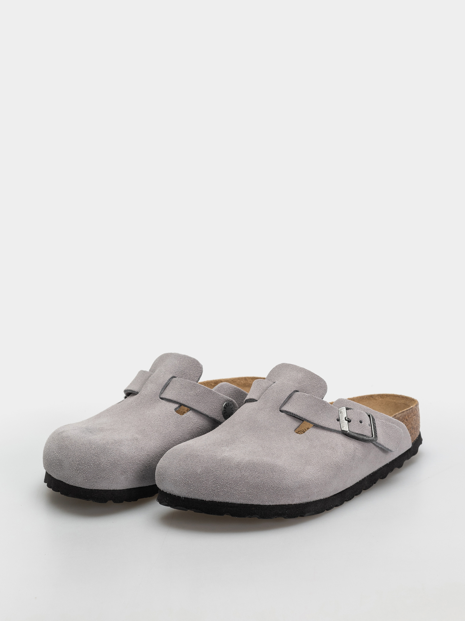 Birkenstock Boston Suede Leather Narrow Flip-flop papucsok (lavender sky)