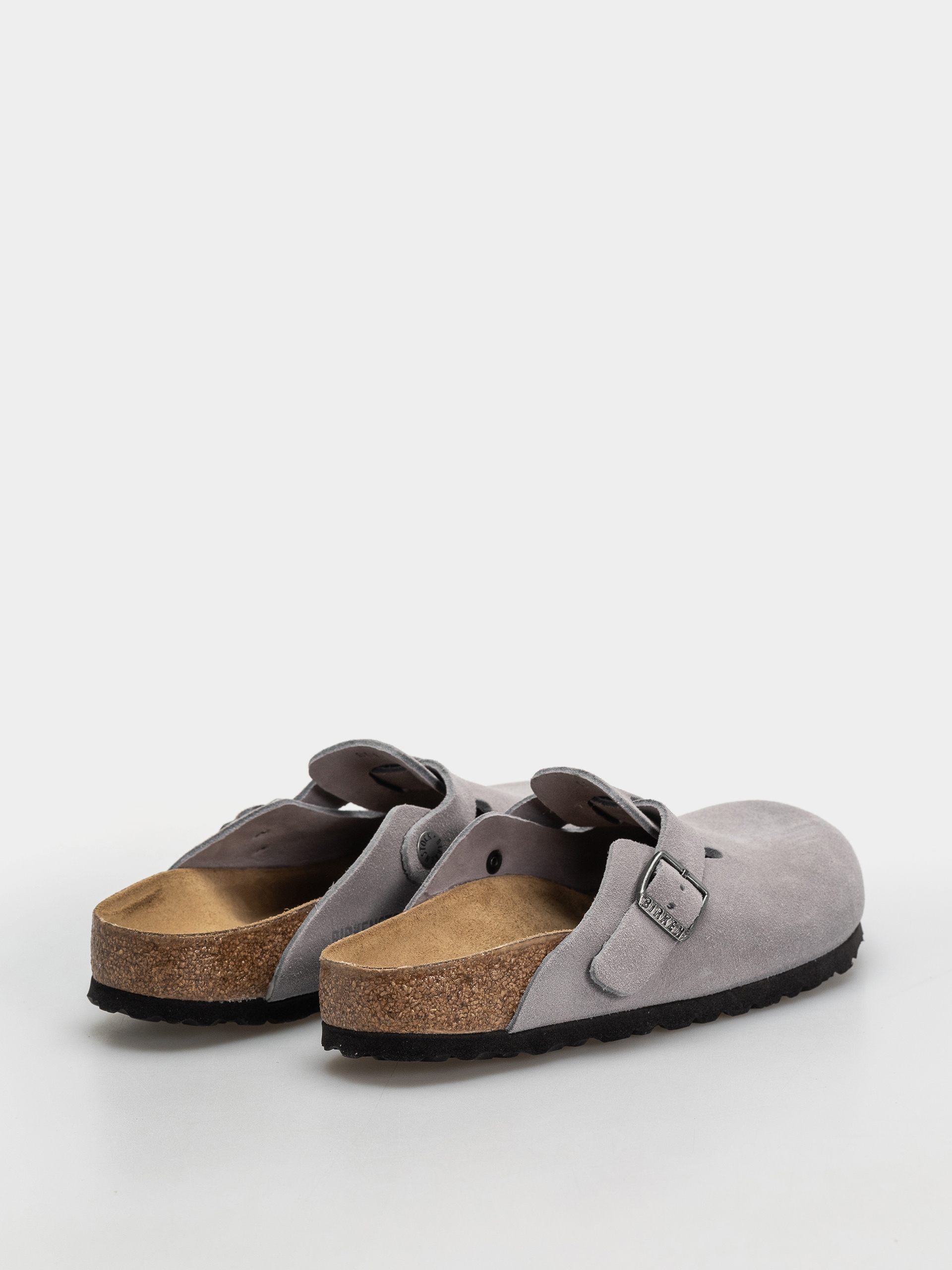 Birkenstock Boston Suede Leather Narrow Flip-flop papucsok (lavender sky)