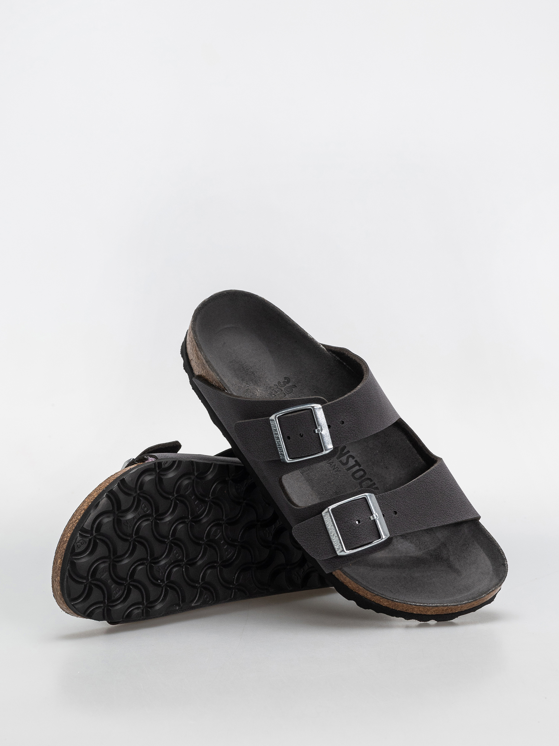 Birkenstock Arizona Birkibuc Narrow Wmn Flip-flop papucsok (velvet gray)