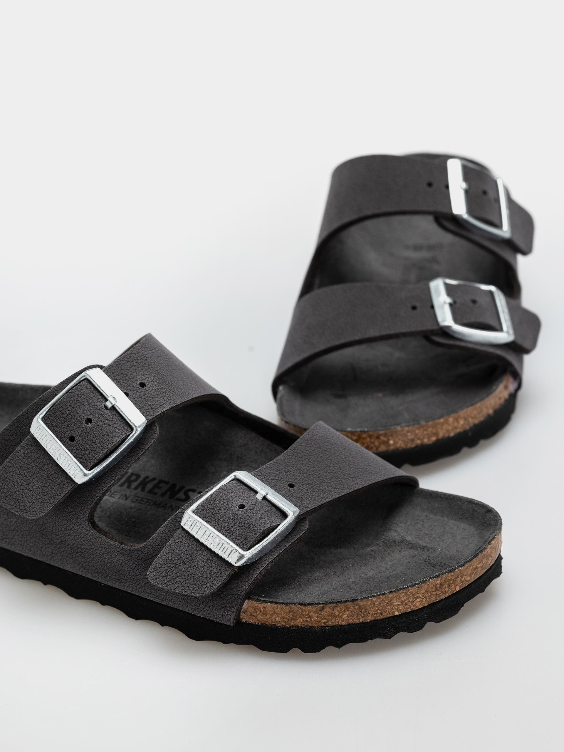 Birkenstock Arizona Birkibuc Narrow Wmn Flip-flop papucsok (velvet gray)