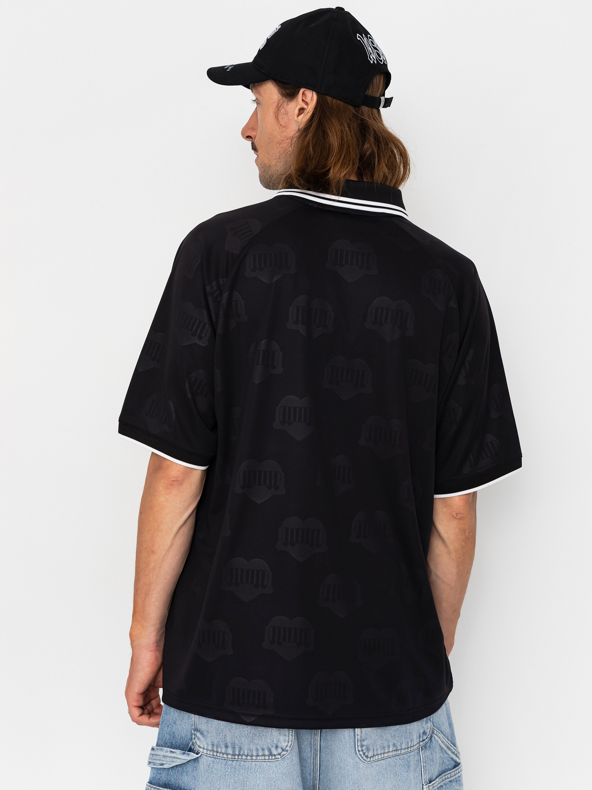 Carhartt WIP Terrace Football Póló (heart train jacquard black)