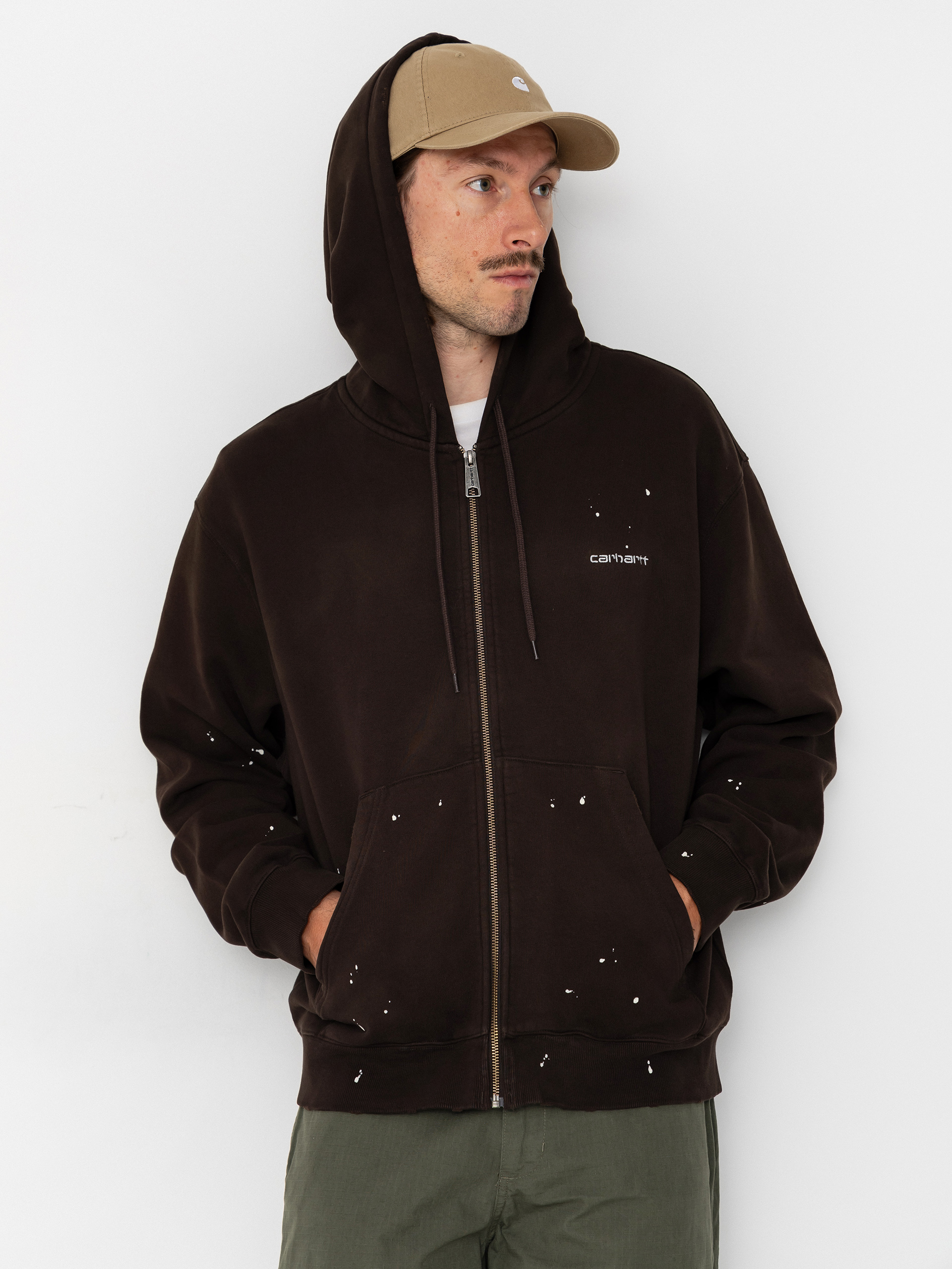 Kapucnis pulu00f3ver Carhartt WIP Painter ZHD (tobacco)