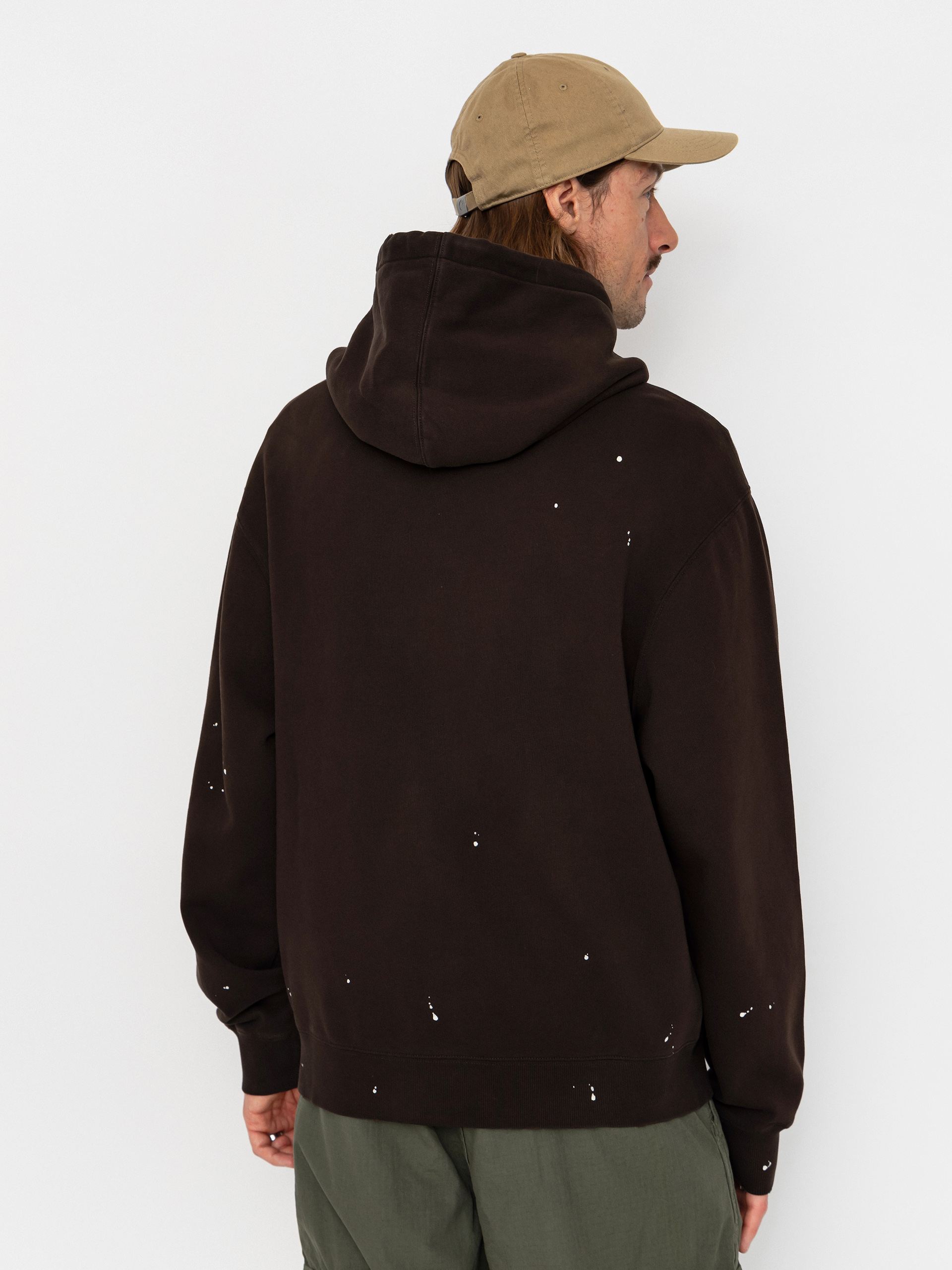 Kapucnis pulóver Carhartt WIP Painter ZHD (tobacco)