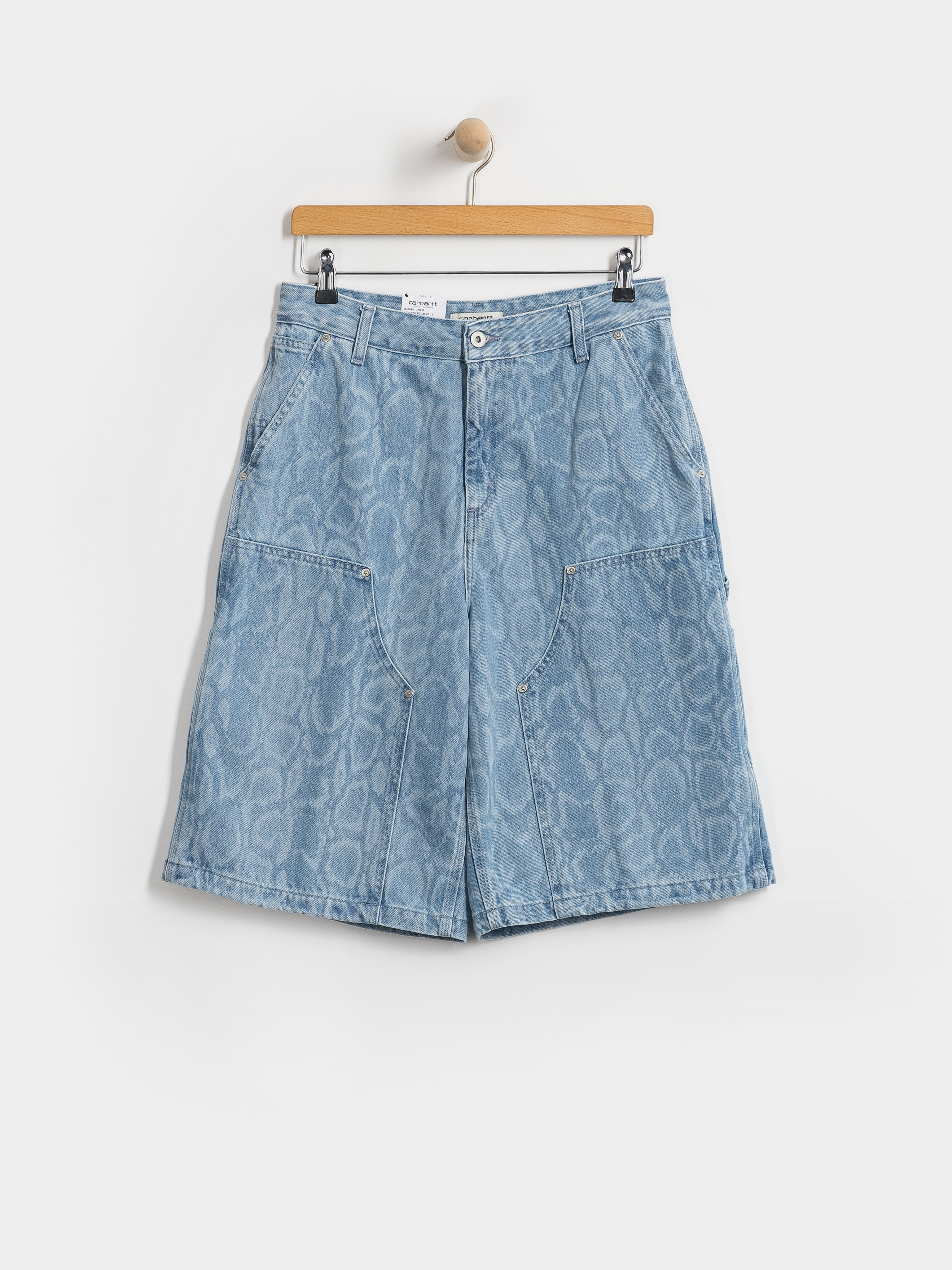 Carhartt WIP Snake Nixon Double Knee Wmn Rövidnadrág (snake camo blue)