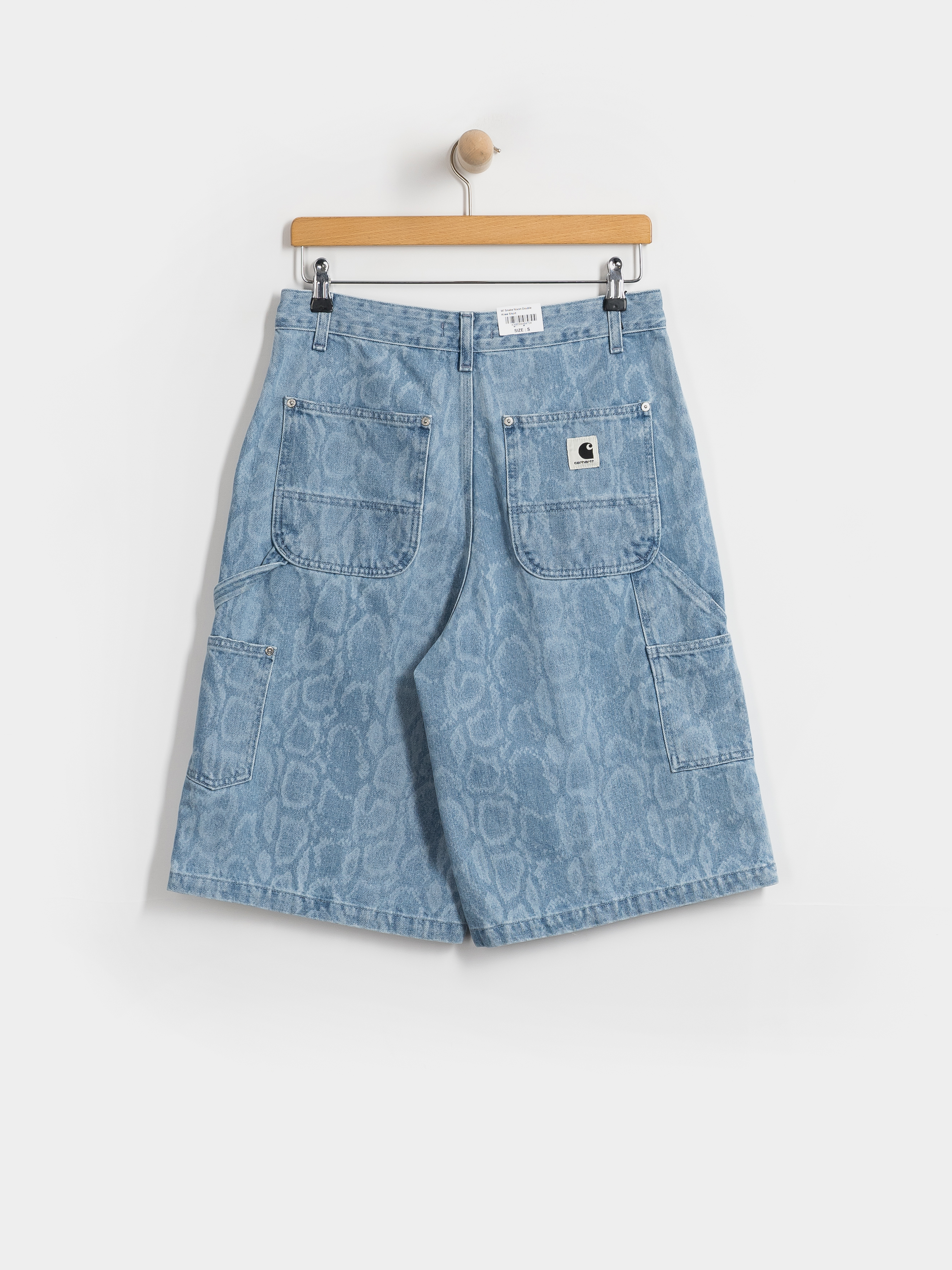 Carhartt WIP Snake Nixon Double Knee Wmn Rövidnadrág (snake camo blue)