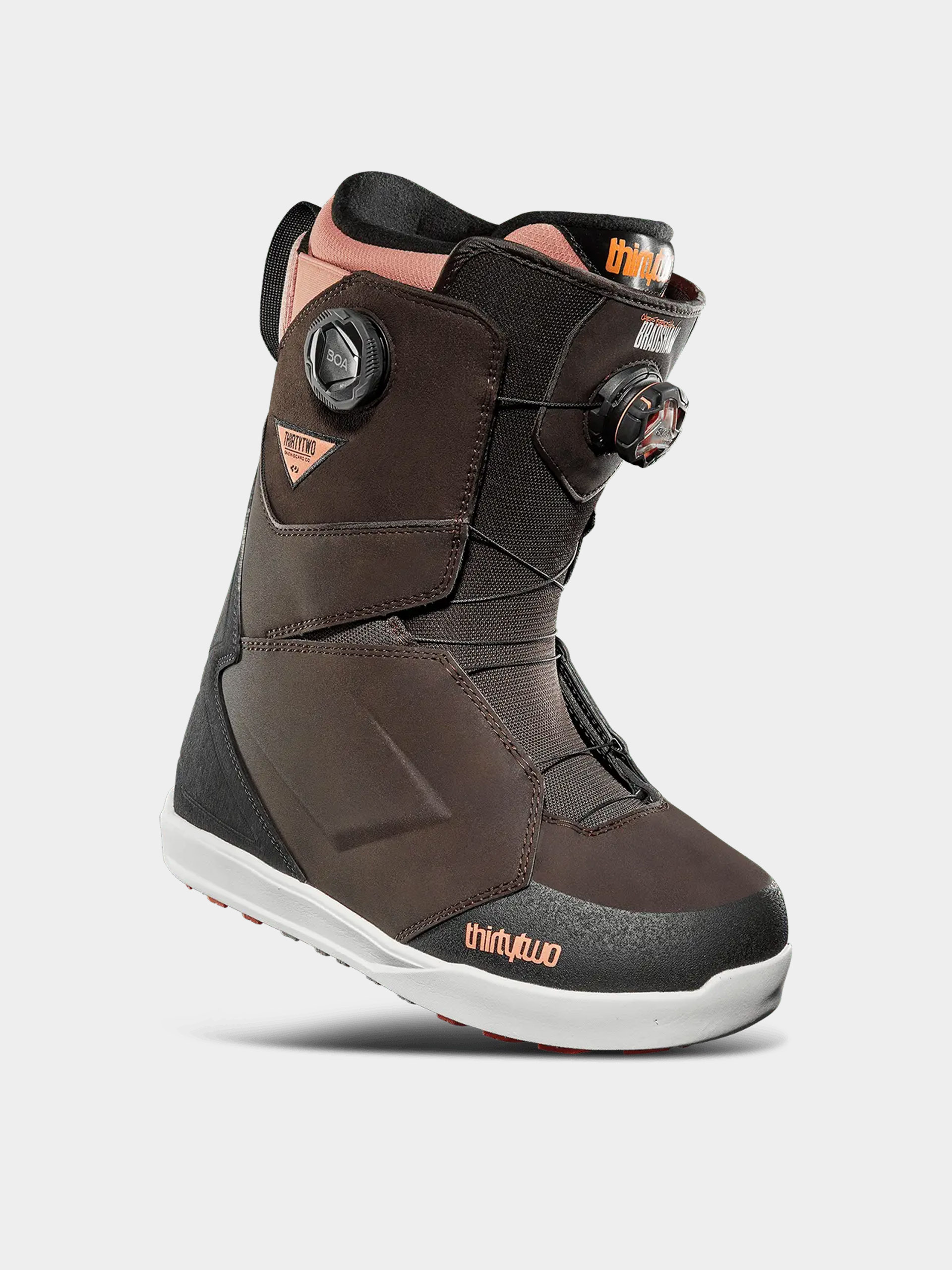 Férfi ThirtyTwo Lashed Double Boa Wide Bradsha Snowboard cipők (brown)