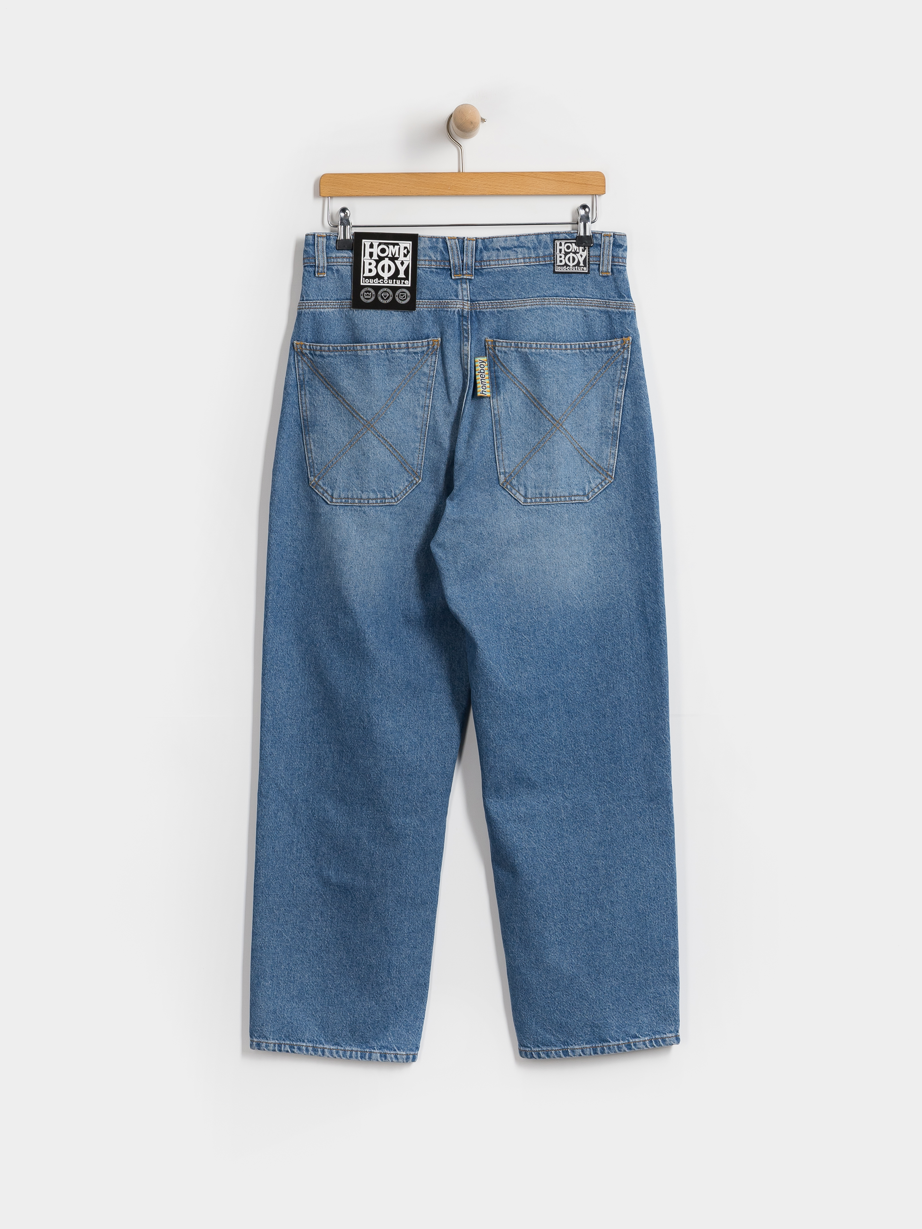 Homeboy X Tra Baggy Vintage Denim Kisnadrág (vintage blue)