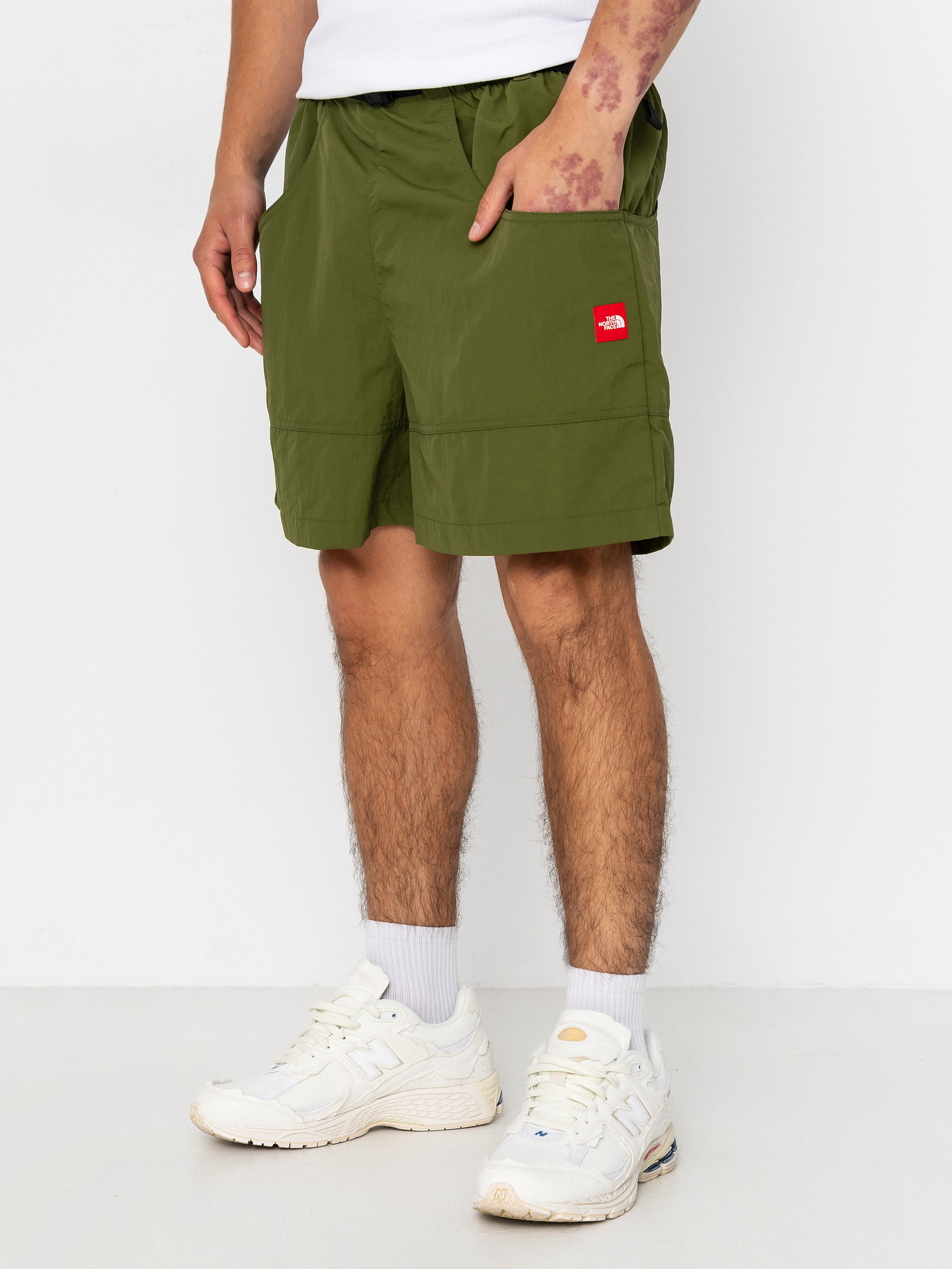 The North Face Tnf Red Box Nylon Belted Rövidnadrág (woodland green)